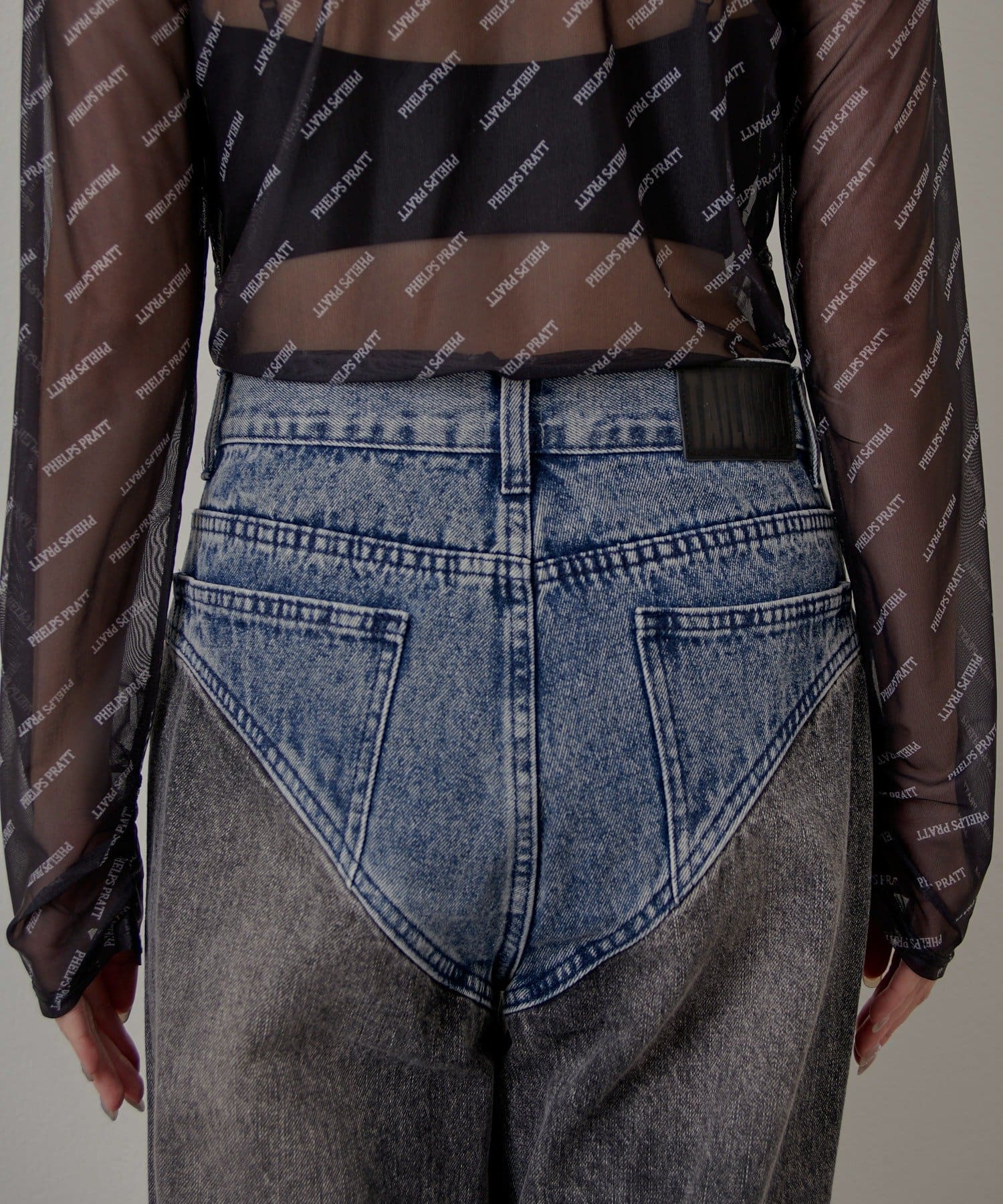 mline(エムライン) [mline]ハイレイヤードデニム