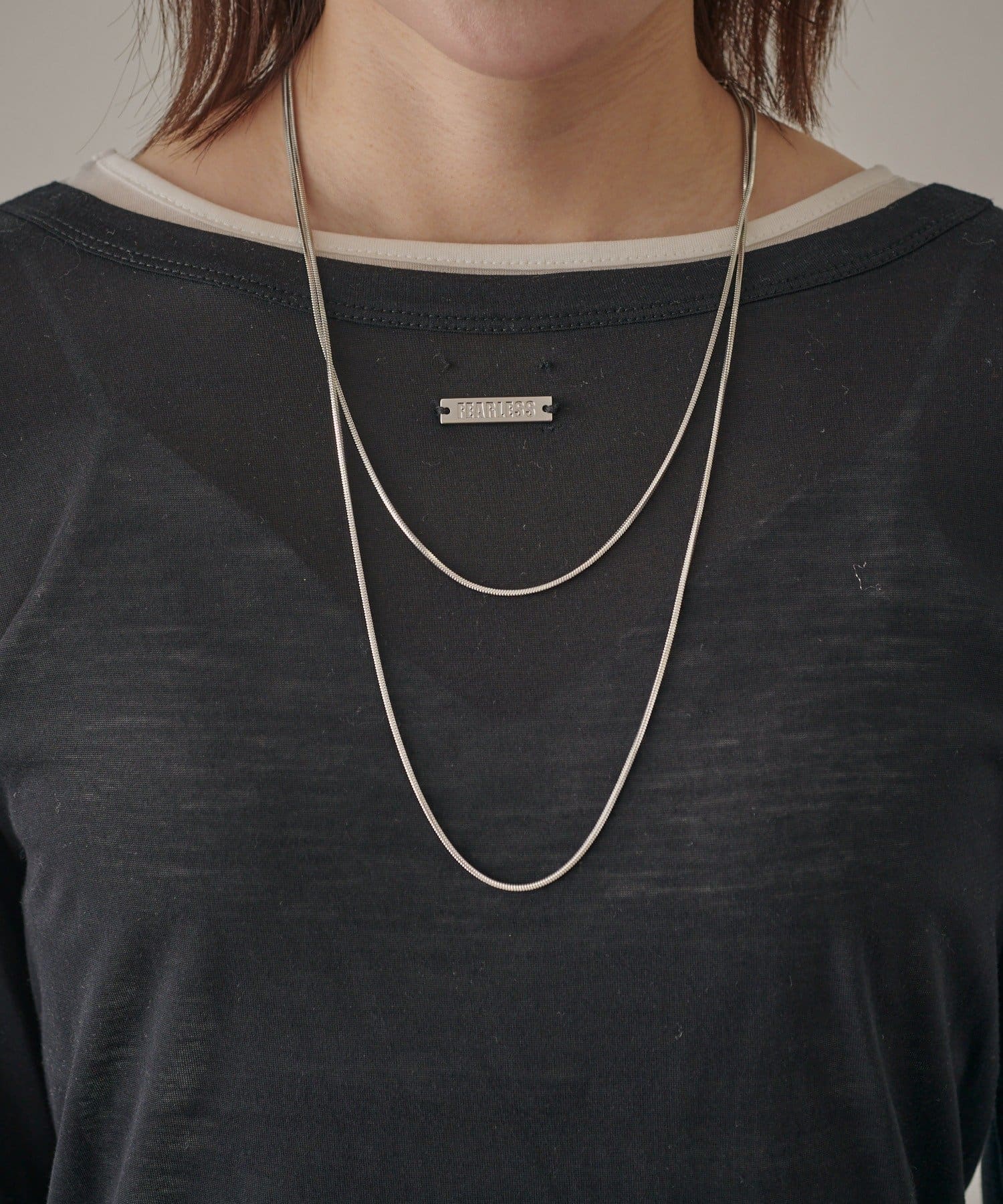 mline(エムライン) [mline]シアーレイヤード カットソー