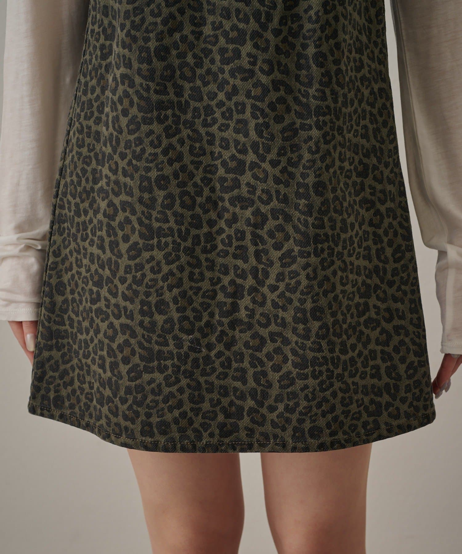 mline(エムライン) [mline]レオパード キャミワンピース