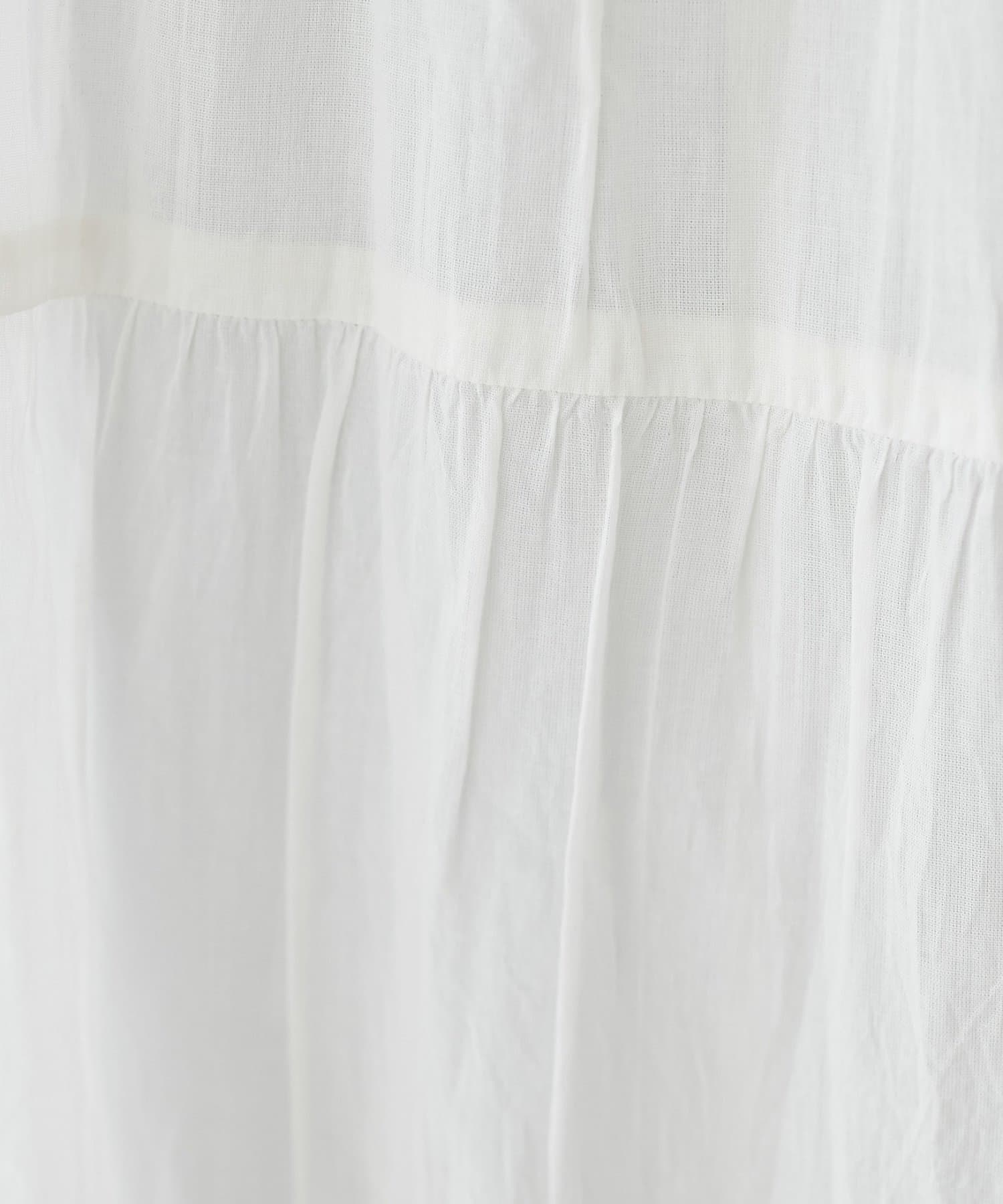 DISCOAT(ディスコート) 【SS先行予約/India】コットンボイルティアードノースリワンピース