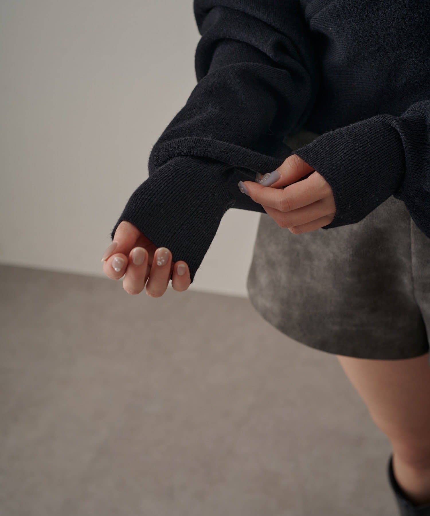 mline(エムライン) [mline]ショルダースウェット ライクニット