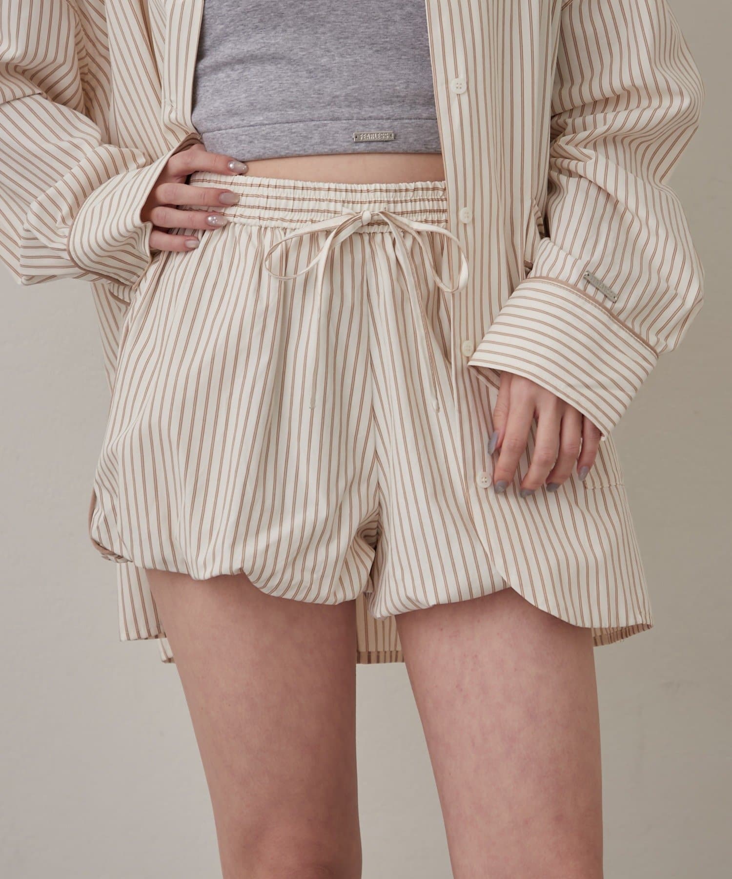 mline(エムライン) [mline]シャツ バルーンパンツ