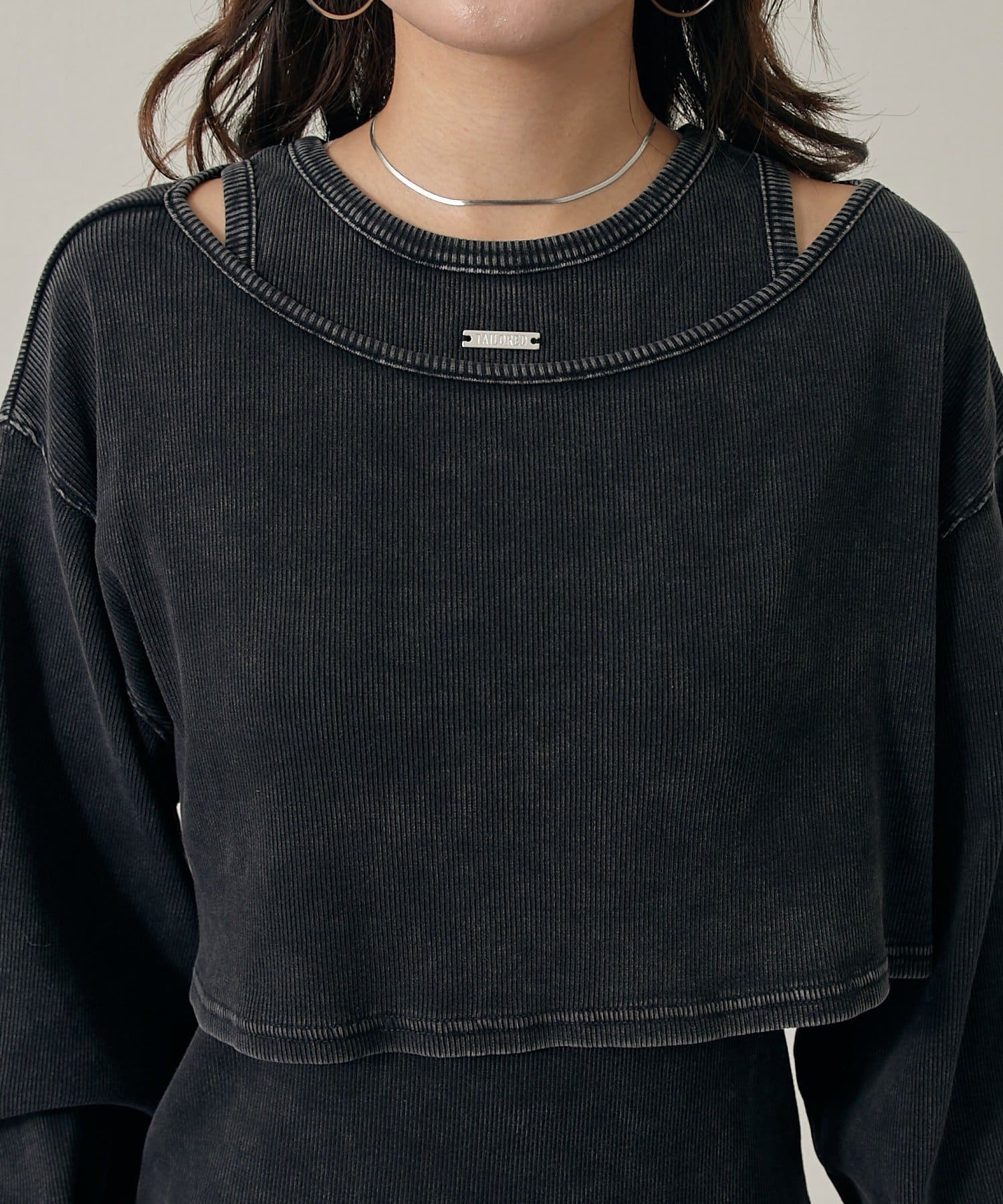 mline(エムライン) [mline]２WAYカット デザインワンピース