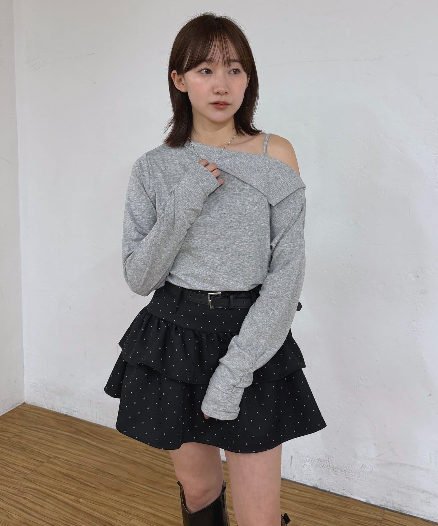 mline(エムライン) [mline]オフショル カットソー