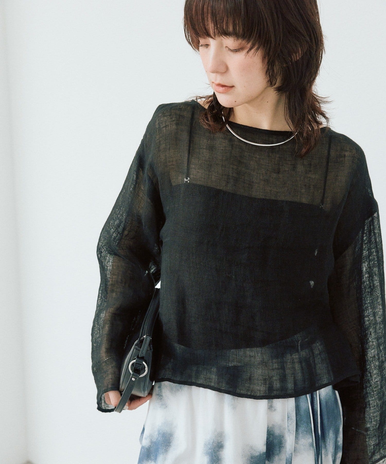 RIVE DROITE(リヴドロワ) 予約【à Nice （ア ・ニース）】2WAYリネンブラウス/5月下旬お届け予定