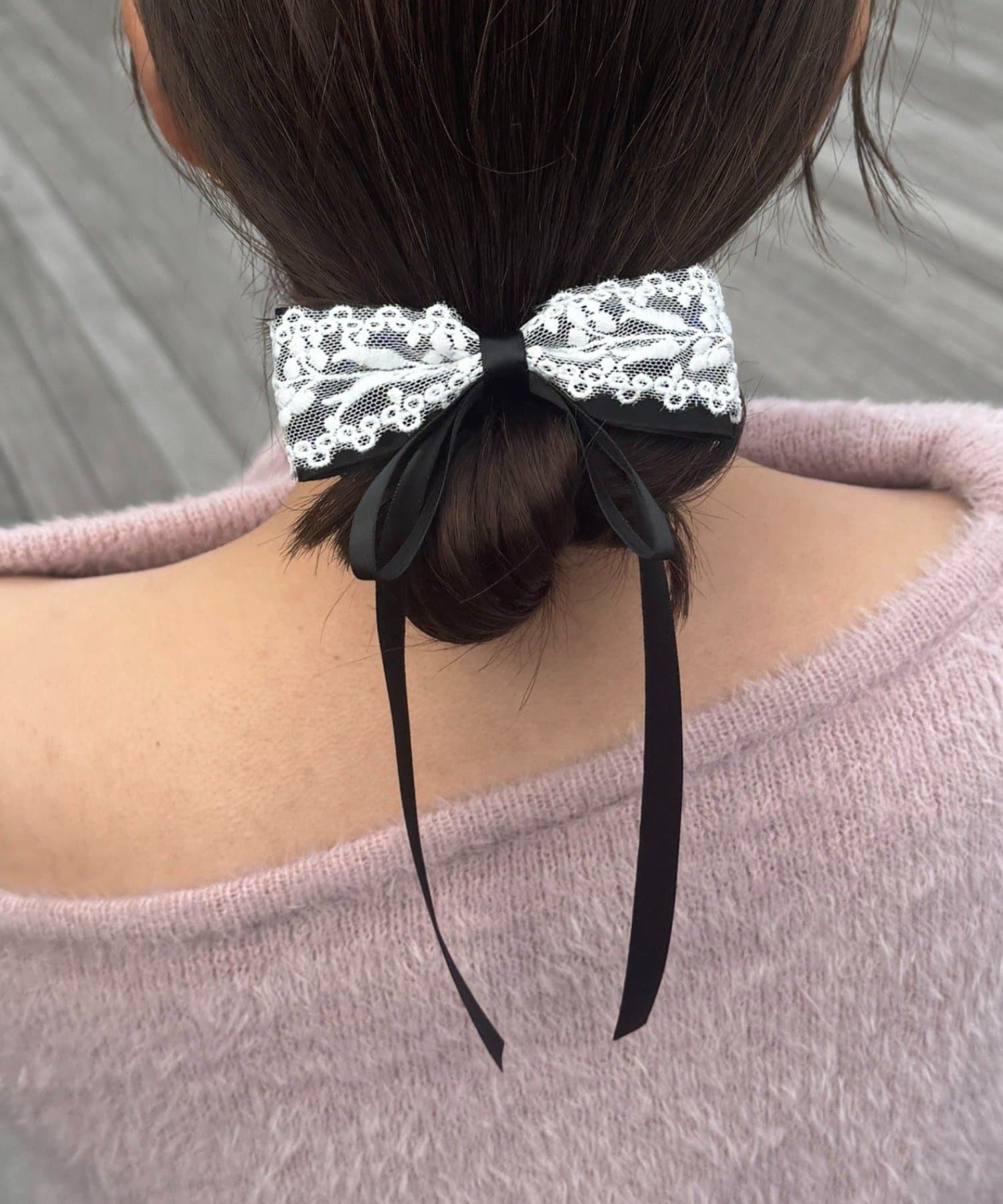 Lattice(ラティス) 【1/1 11:00～販売開始】【keeco企画】 レースリボンシュシュ