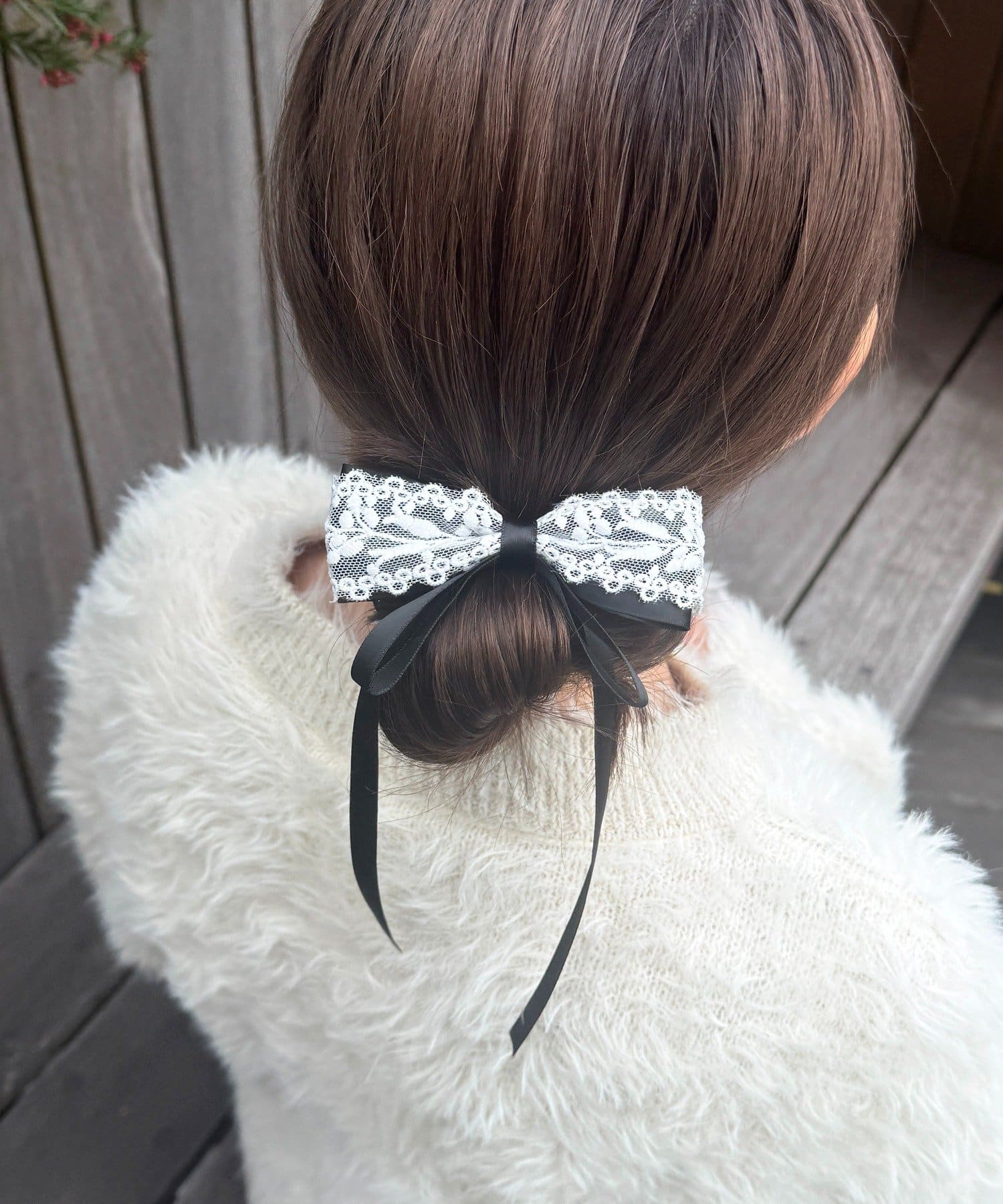 Lattice(ラティス) 【1/1 11:00～販売開始】【keeco企画】 レースリボンシュシュ