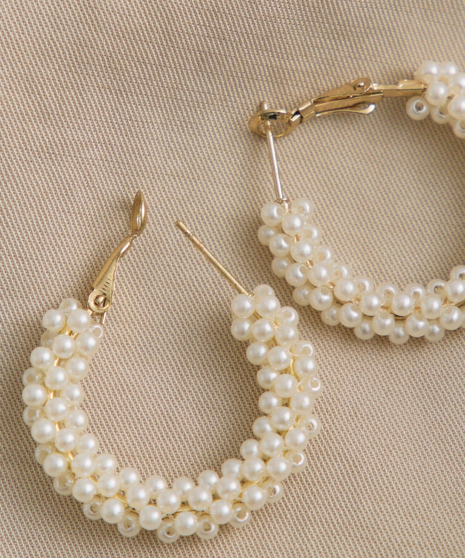 PUAL CE CIN(ピュアルセシン) パールフープピアス