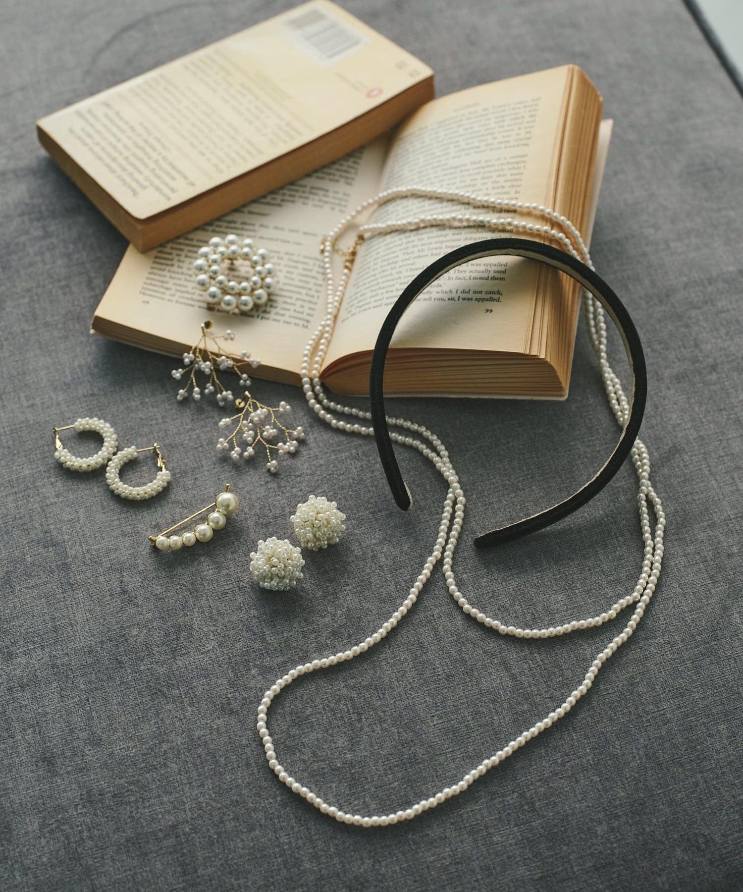 PUAL CE CIN(ピュアルセシン) パールカーブブローチ