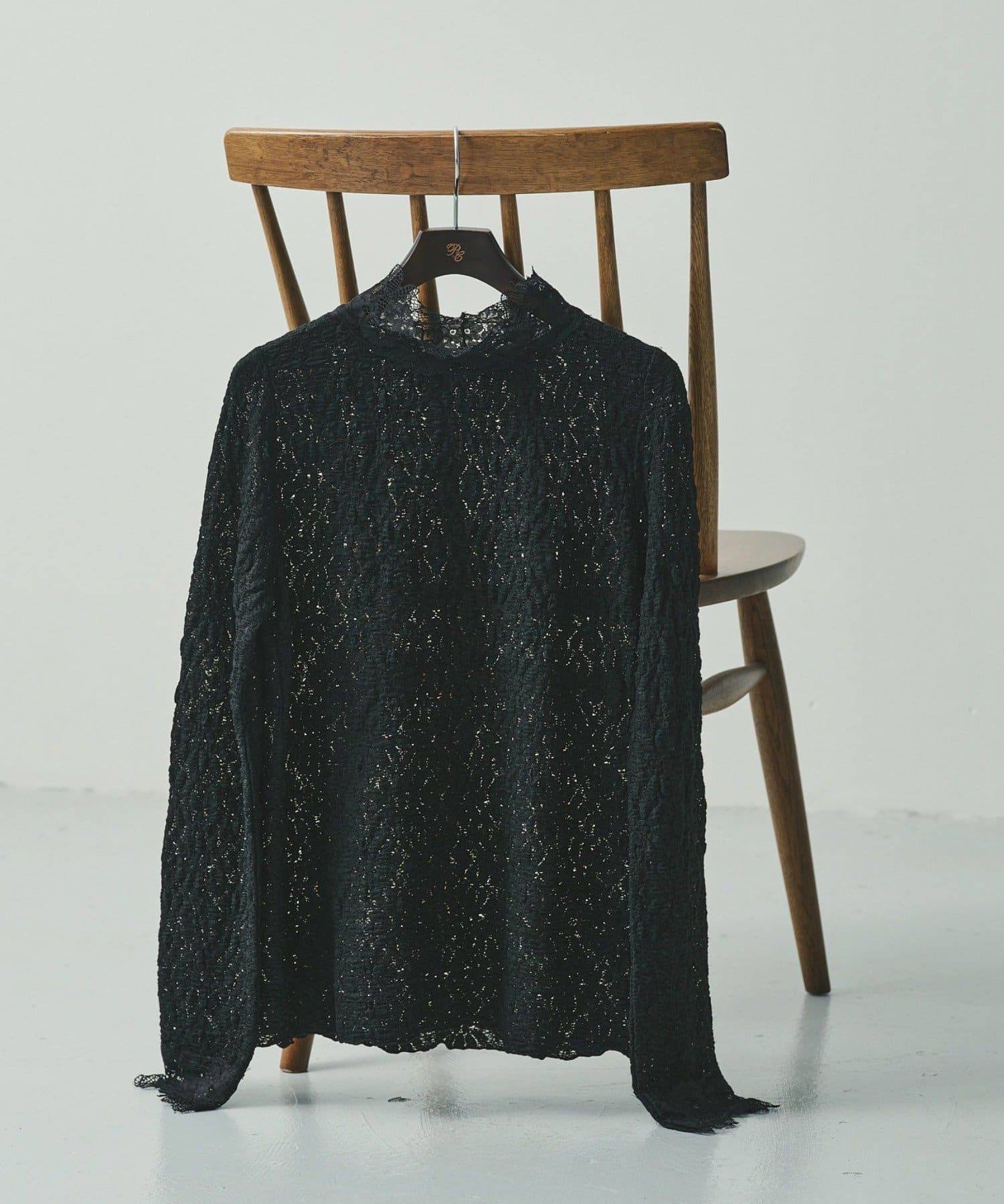 PUAL CE CIN(ピュアルセシン) ダブルストレッチレースカットソー