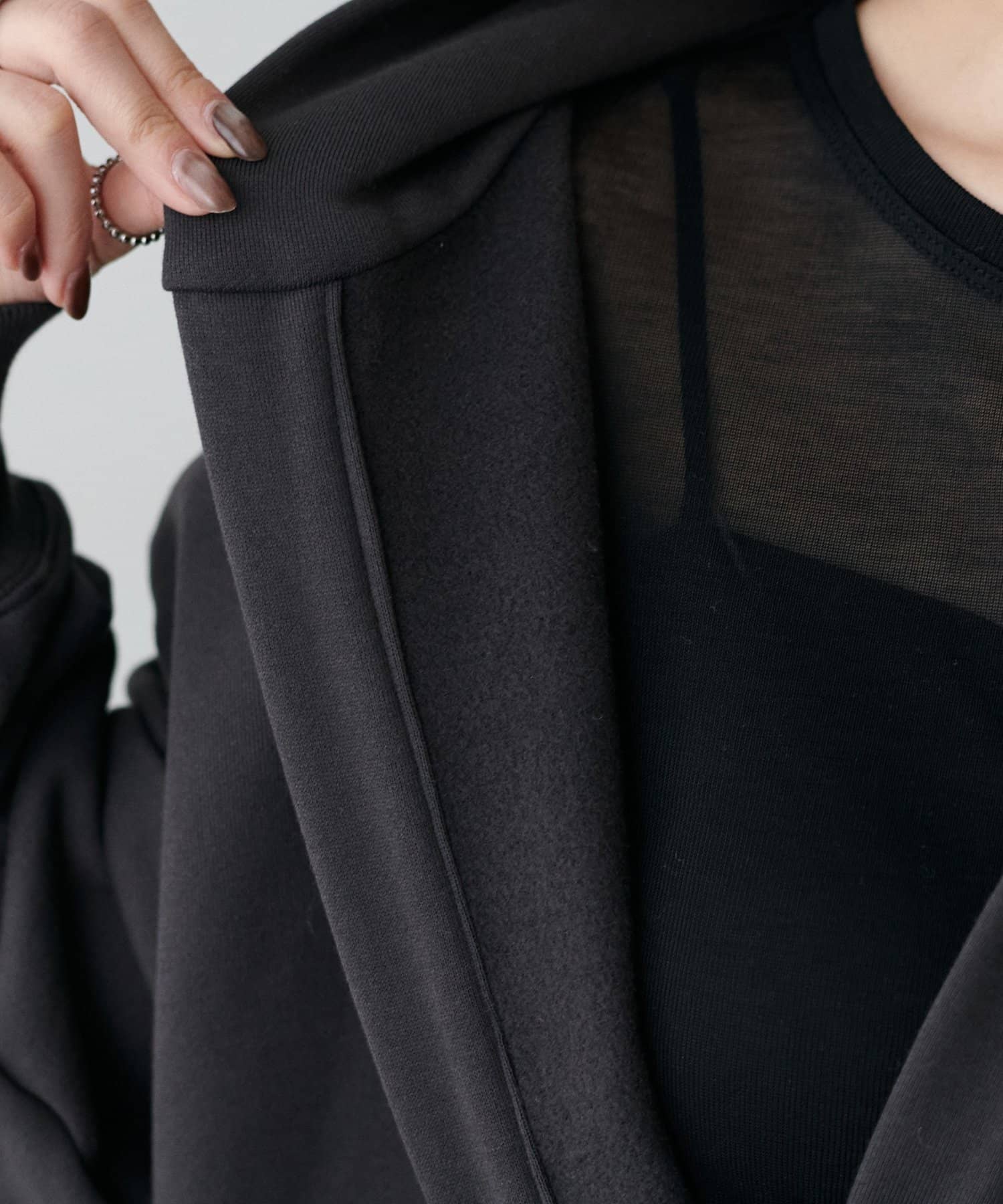 LARUTA(ラルータ) 裏起毛フーディーワンピース