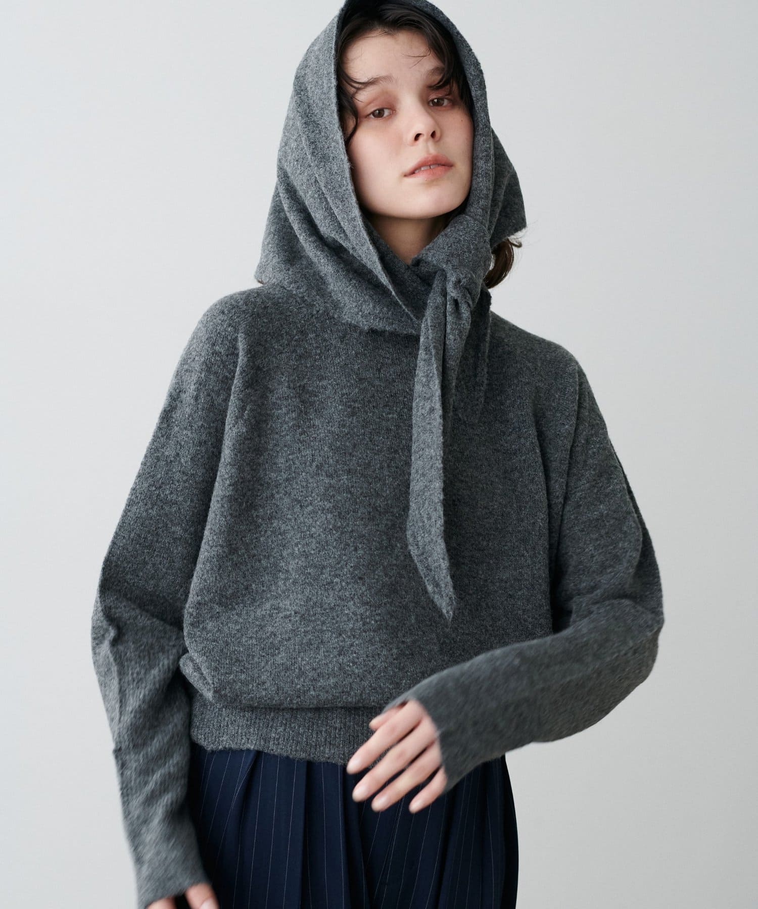 LARUTA(ラルータ) スカーフセットニットプルオーバー