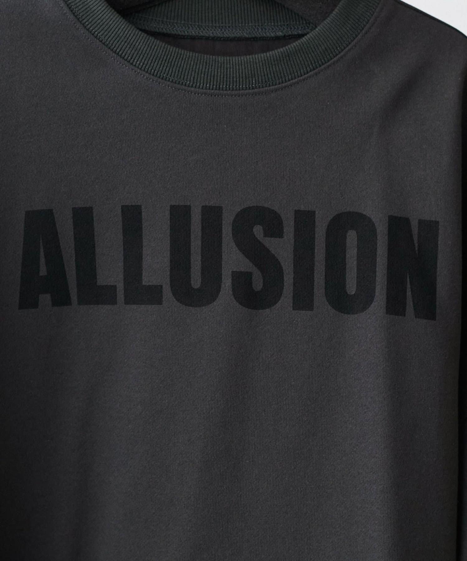 LARUTA(ラルータ) ロゴ裏毛異素材タックプルオーバー