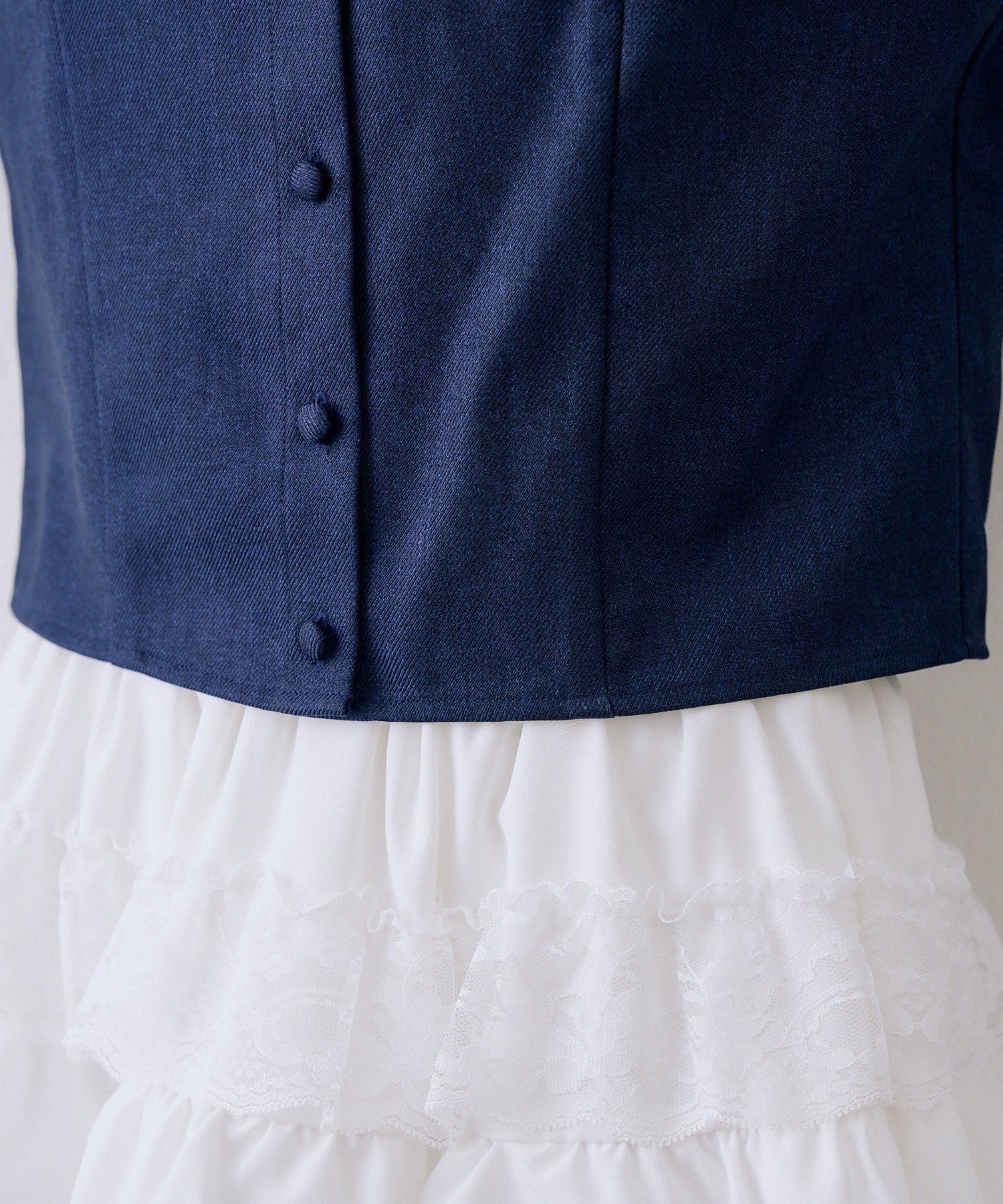 Remind me and forever(リマインドミーアンドフォーエバー) 【セットアップ対応可】ドッキングリボンブラウス