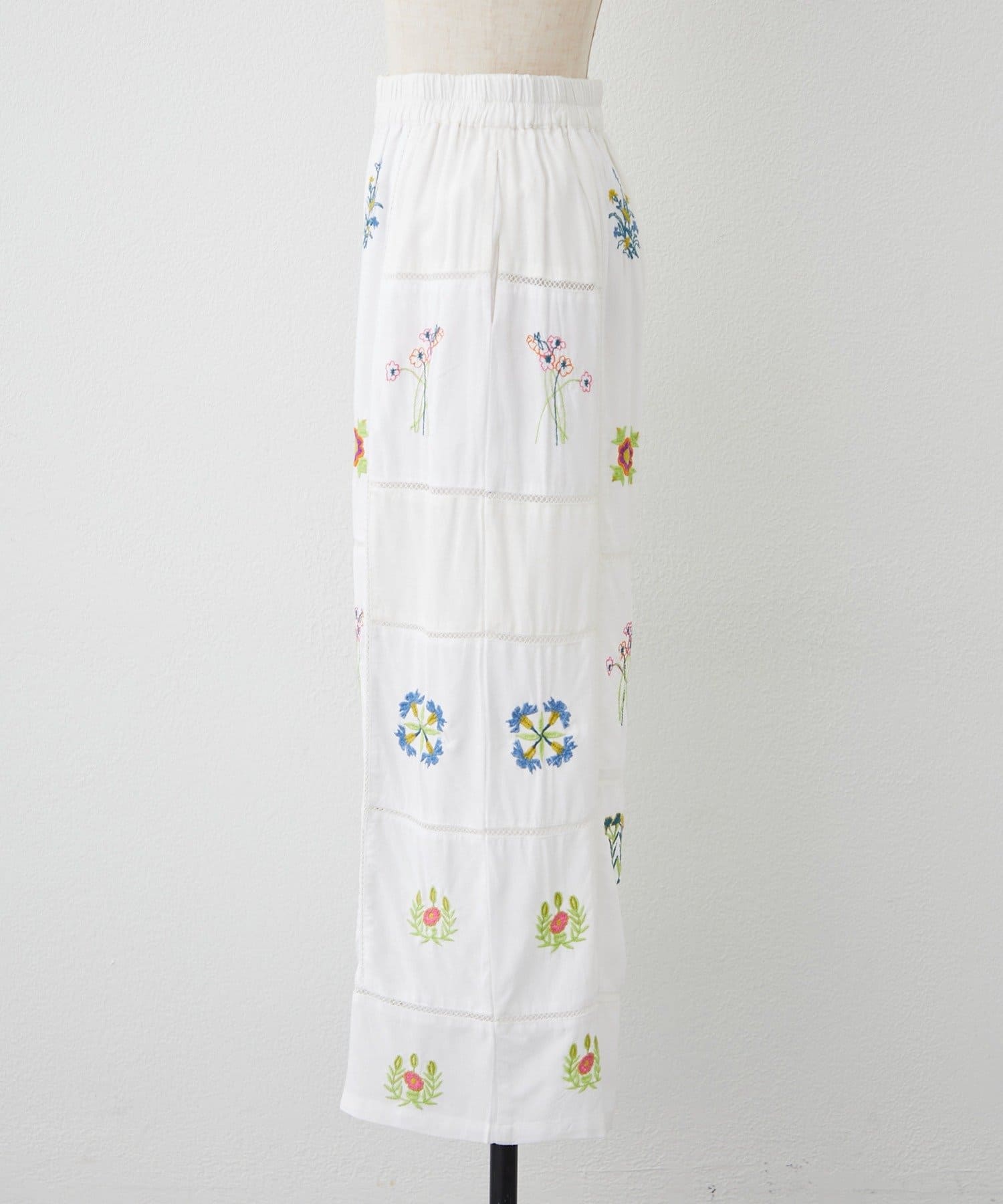 Remind me and forever(リマインドミーアンドフォーエバー) 【nane】【India series】パッチワーク刺繍パンツ