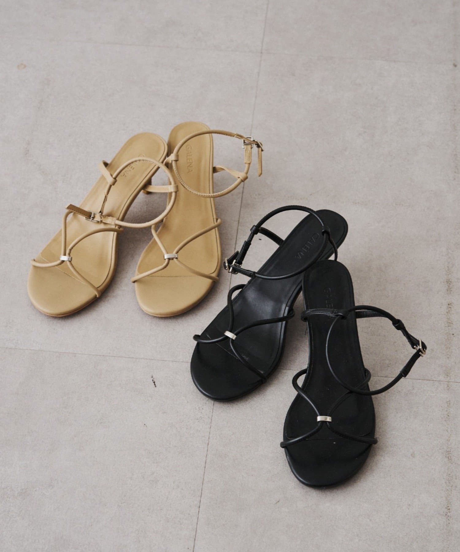 LOUNGEDRESS(ラウンジドレス) 【GALENA/ガレナ】メタルポイントヒールサンダル