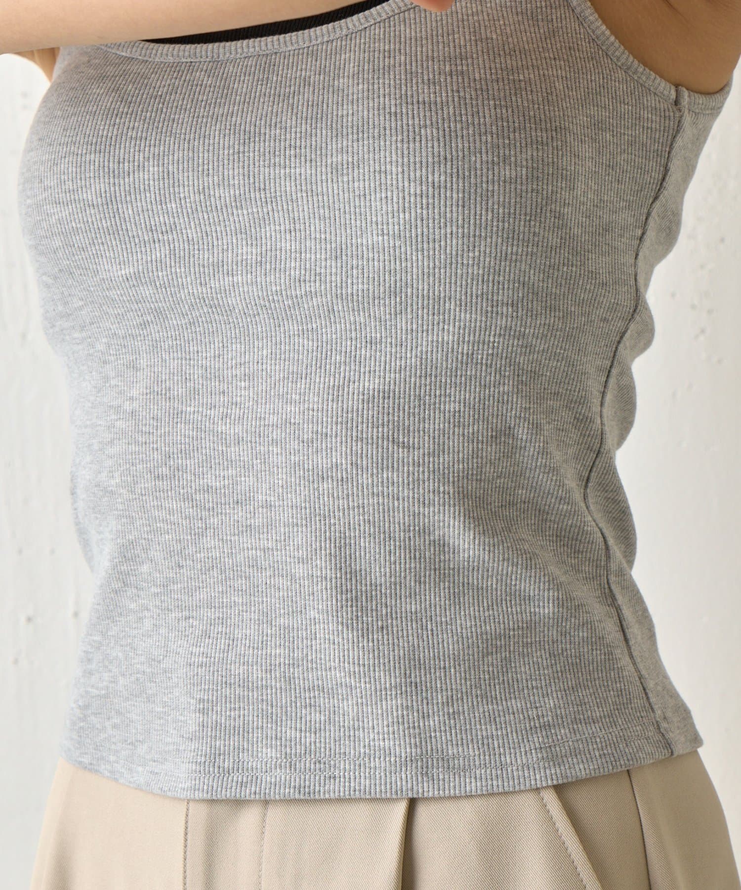 COLONY 2139(コロニー トゥーワンスリーナイン) 【WEB限定】カップ付きレイヤードテレコキャミ