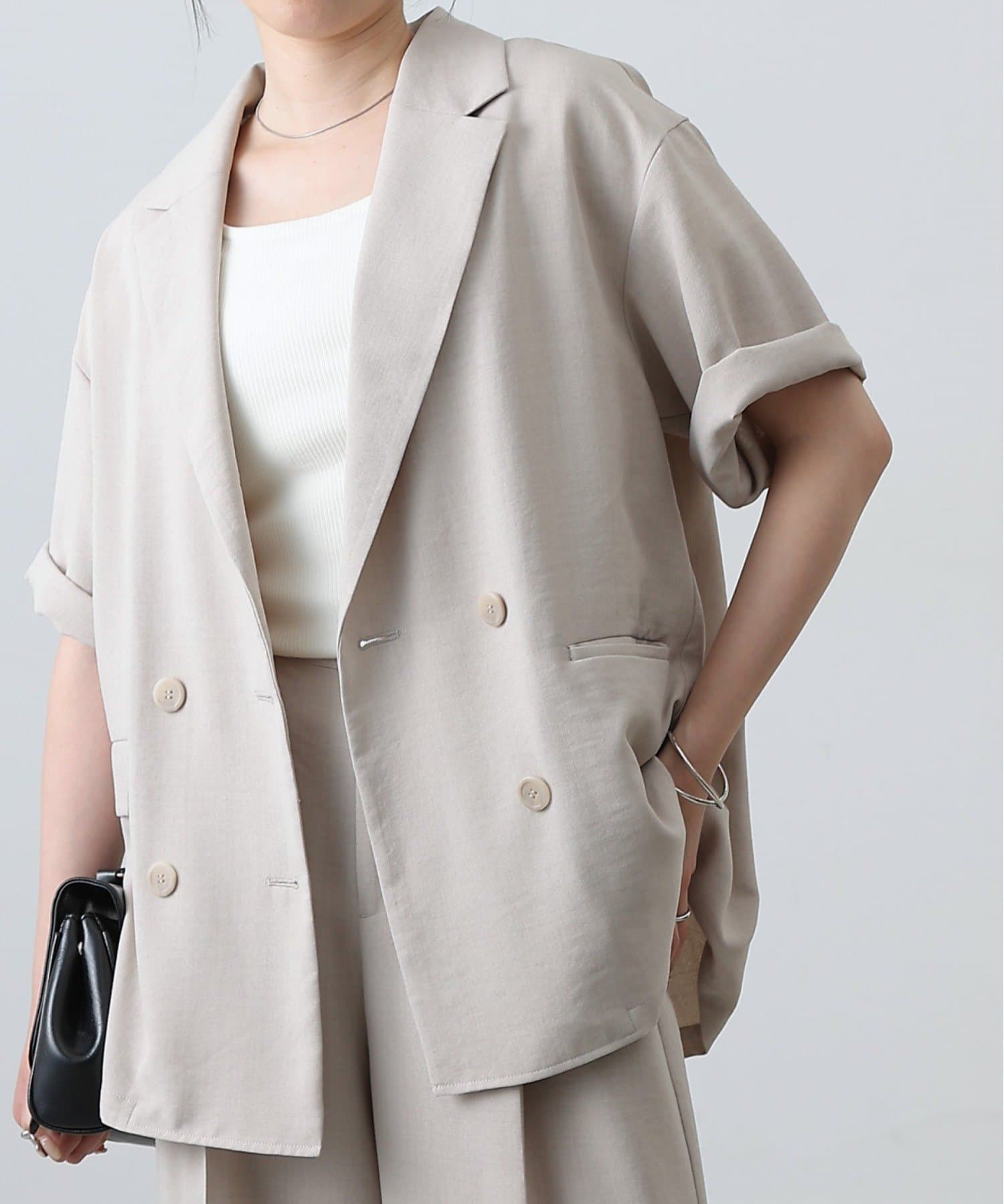 COLONY 2139(コロニー トゥーワンスリーナイン) 【リバイバル】テックリネン半袖テーラードジャケット