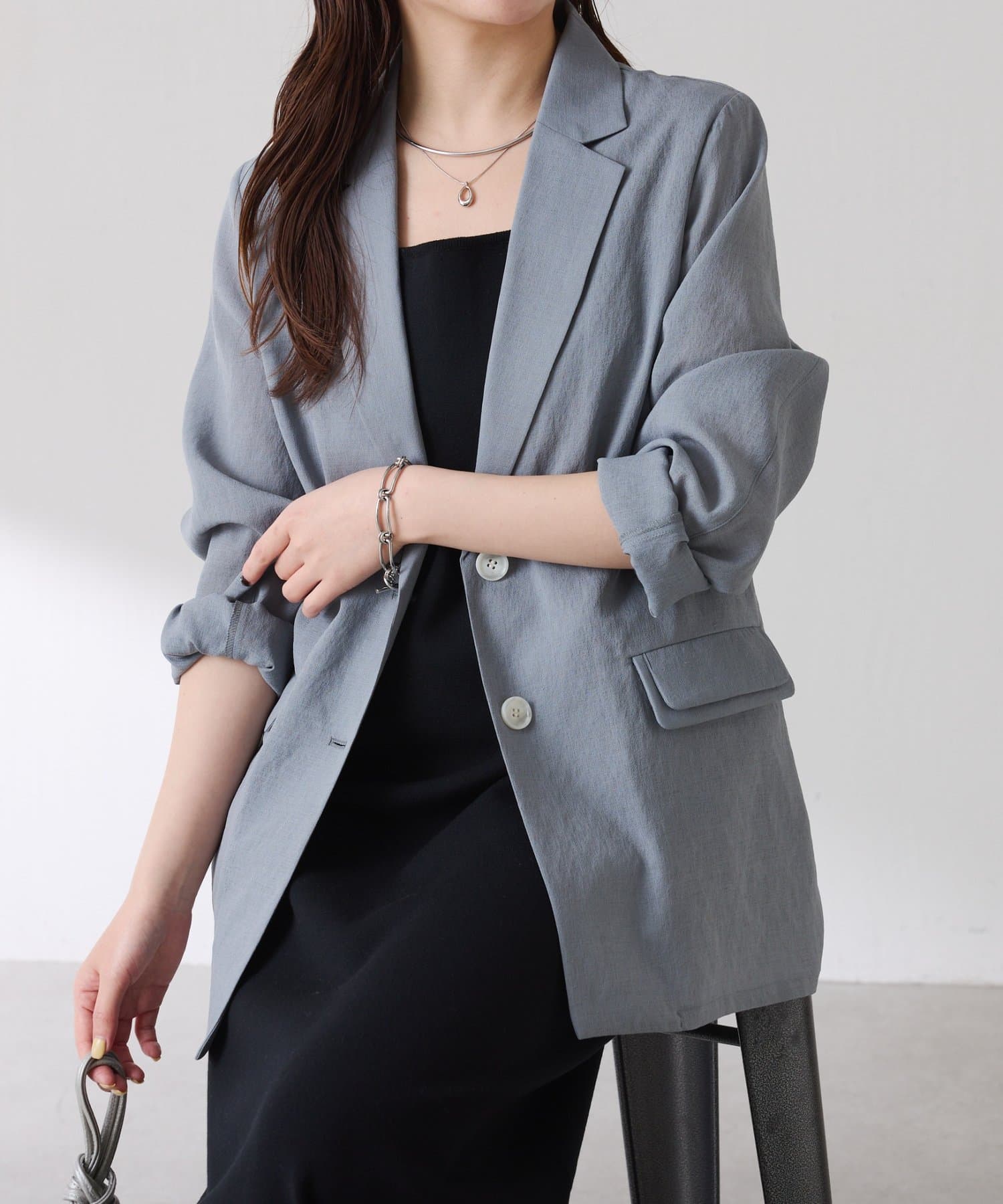 COLLAGE GALLARDAGALANTE(コラージュ ガリャルダガランテ) 【軽量/冷房対策】ダブルポケットシアージャケット