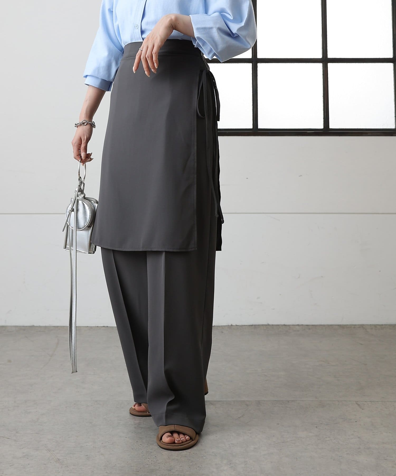 COLONY 2139(コロニー トゥーワンスリーナイン) スカートレイヤードスラックス