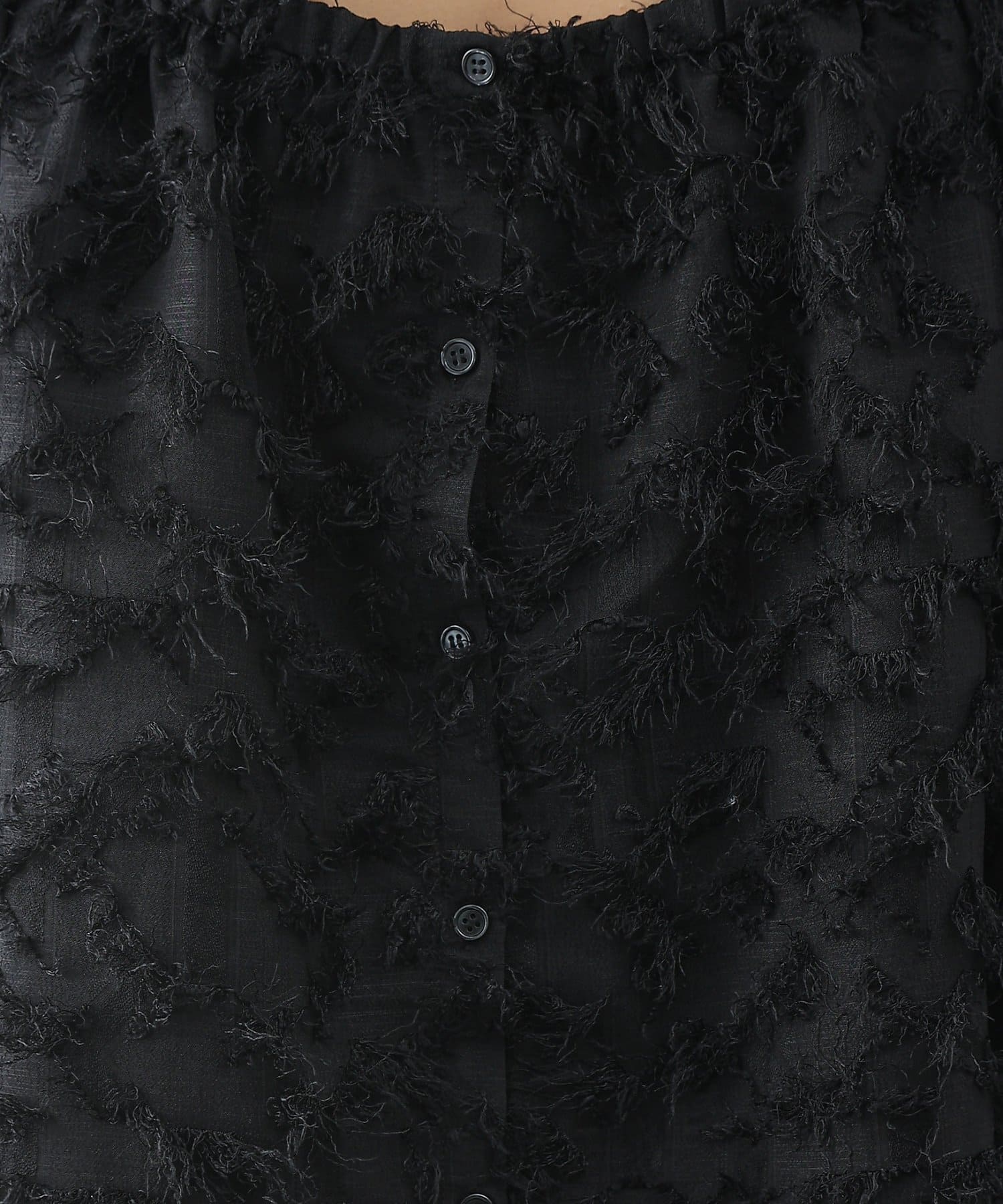 COLONY 2139(コロニー トゥーワンスリーナイン) フリンジジャガードマルチWAYブラウス