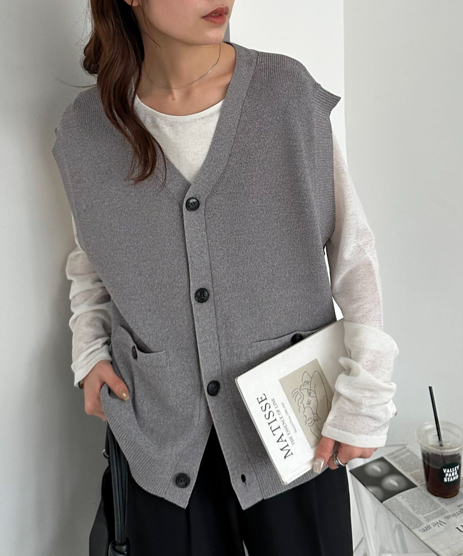 DISCOAT(ディスコート) 【ユニセックス】アンチピリング前開きベスト