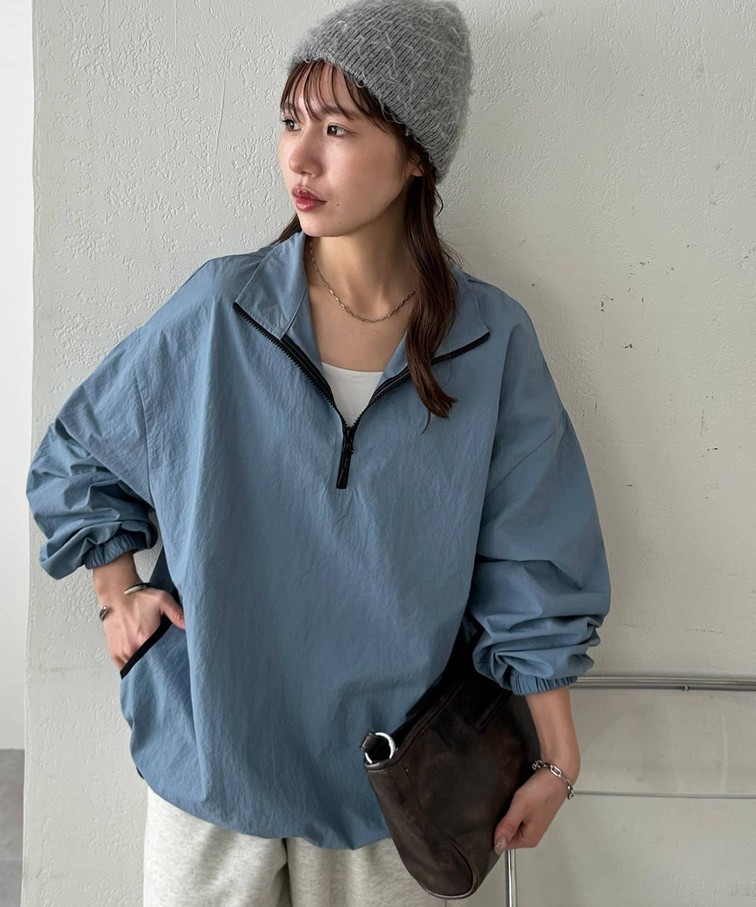 DISCOAT(ディスコート) 【Enlude/SS先行予約】ナイロンハーフジッププルオーバー