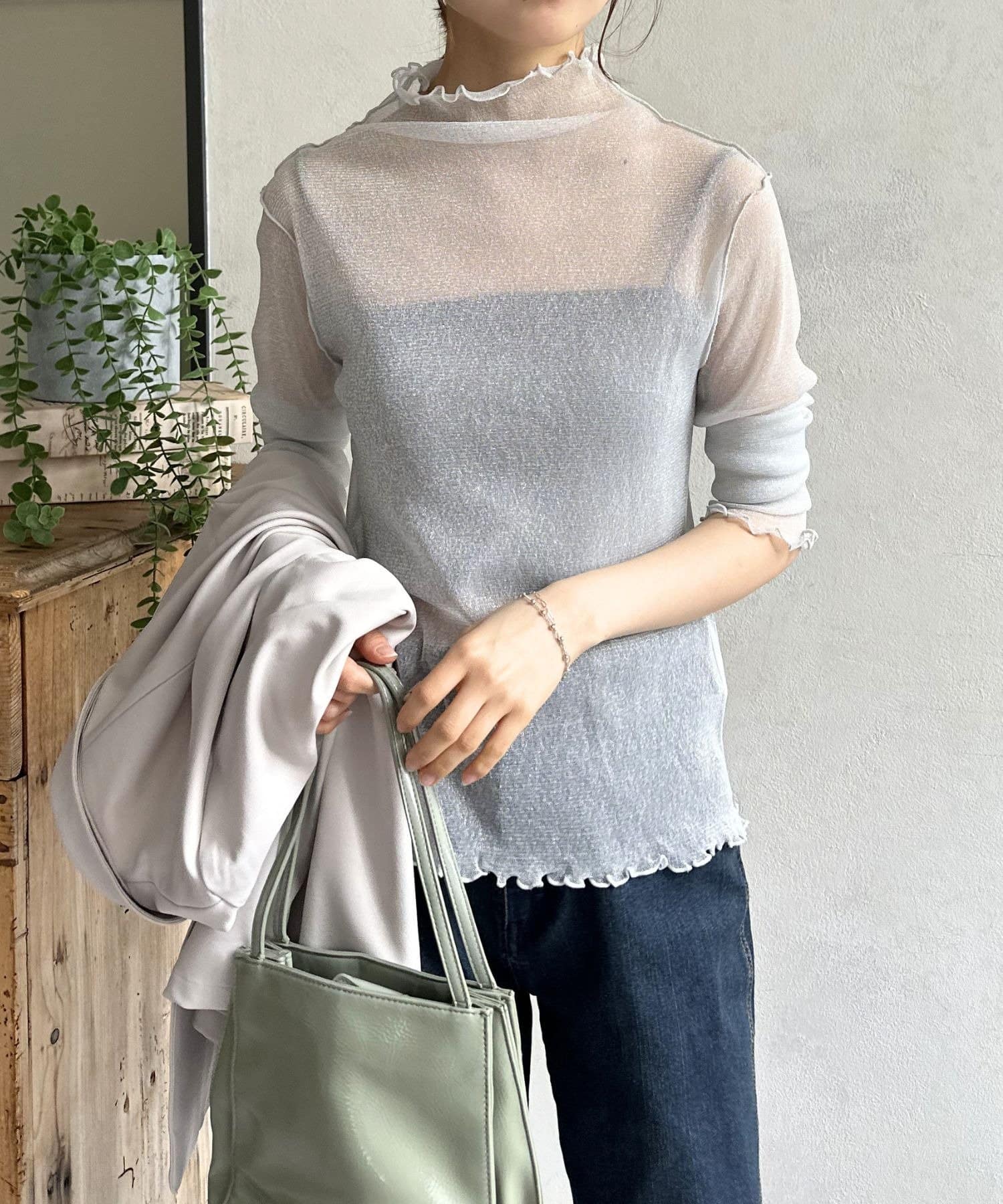 LOCUST(ローカスト) 【着回しアイテム】ラメチュールプルオーバー