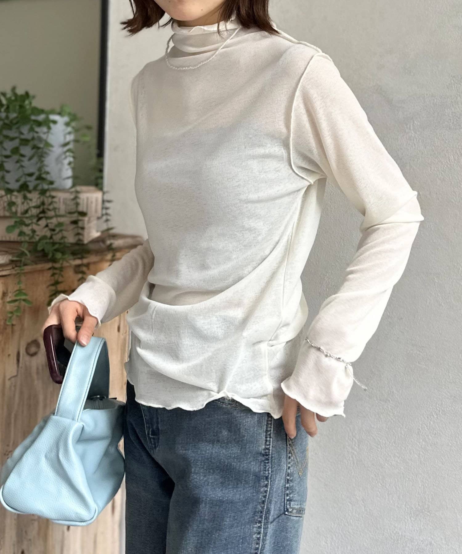 LOCUST(ローカスト) 【着回しアイテム】シアーネットプルオーバー