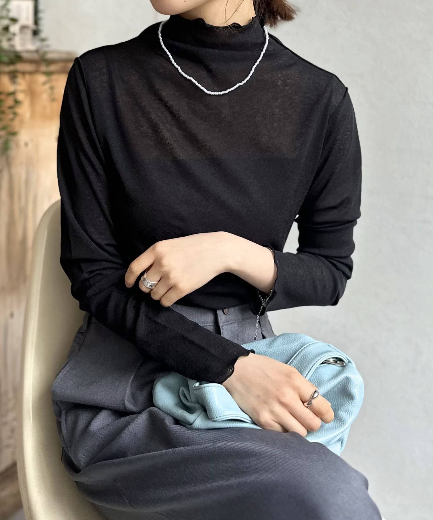 LOCUST(ローカスト) 【着回しアイテム】シアーネットプルオーバー