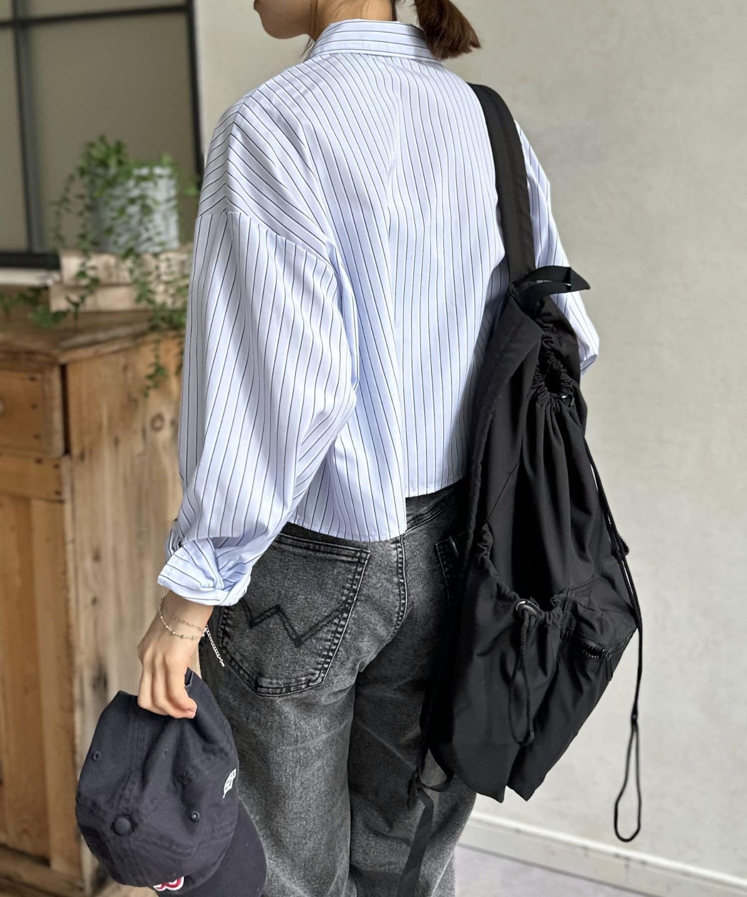 LOCUST(ローカスト) ストライプショートシャツ