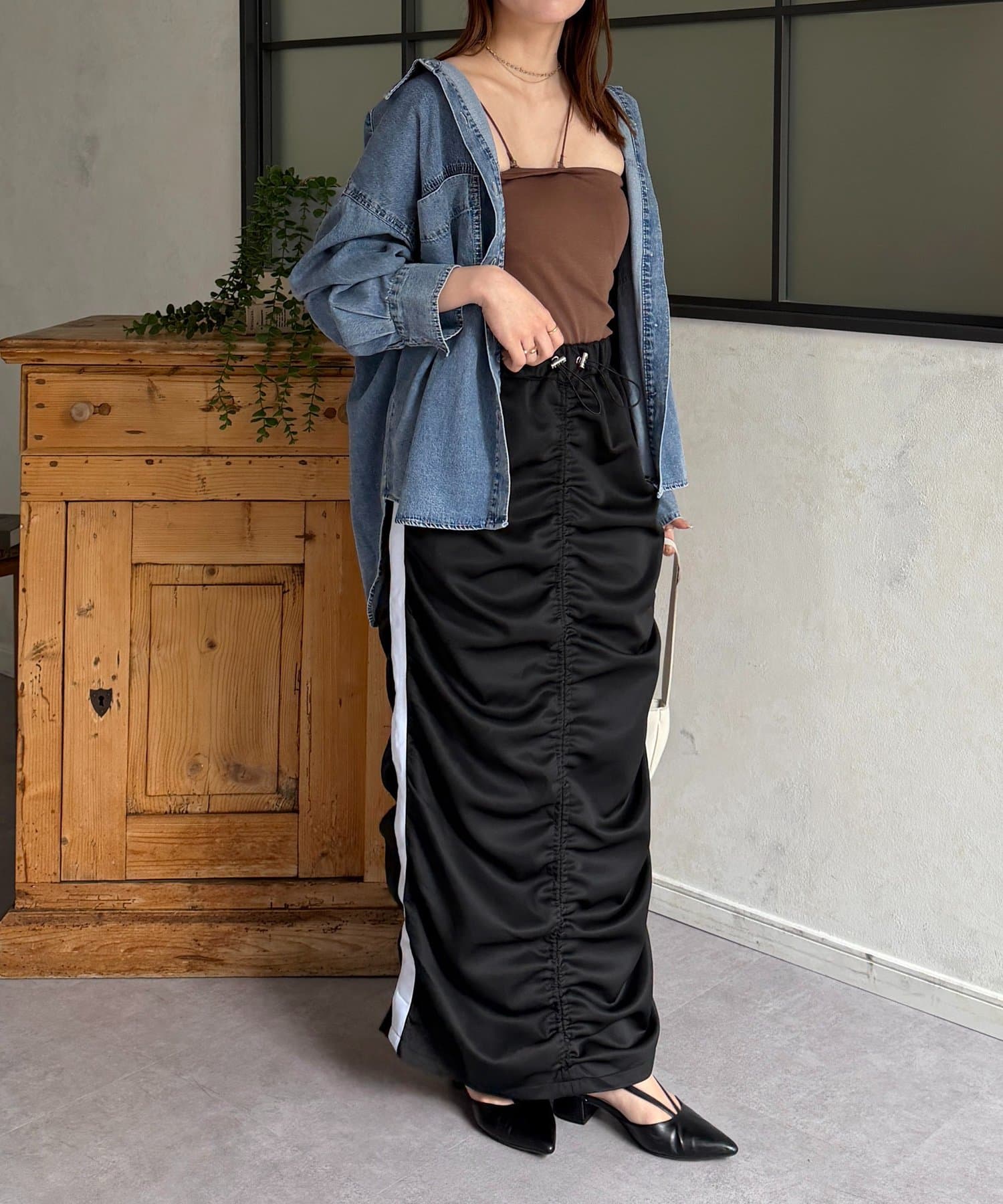 Thevon.(ゼヴォン) ギャザードロストスカート