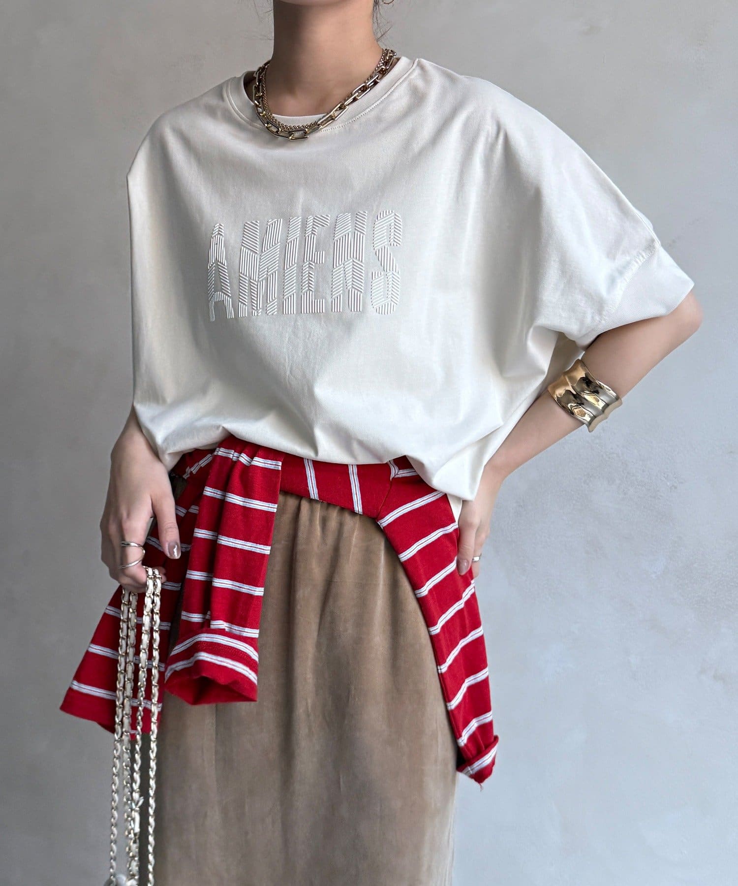 DOUDOU(ドゥドゥ) 【WEB限定】AMIENESロゴTEE