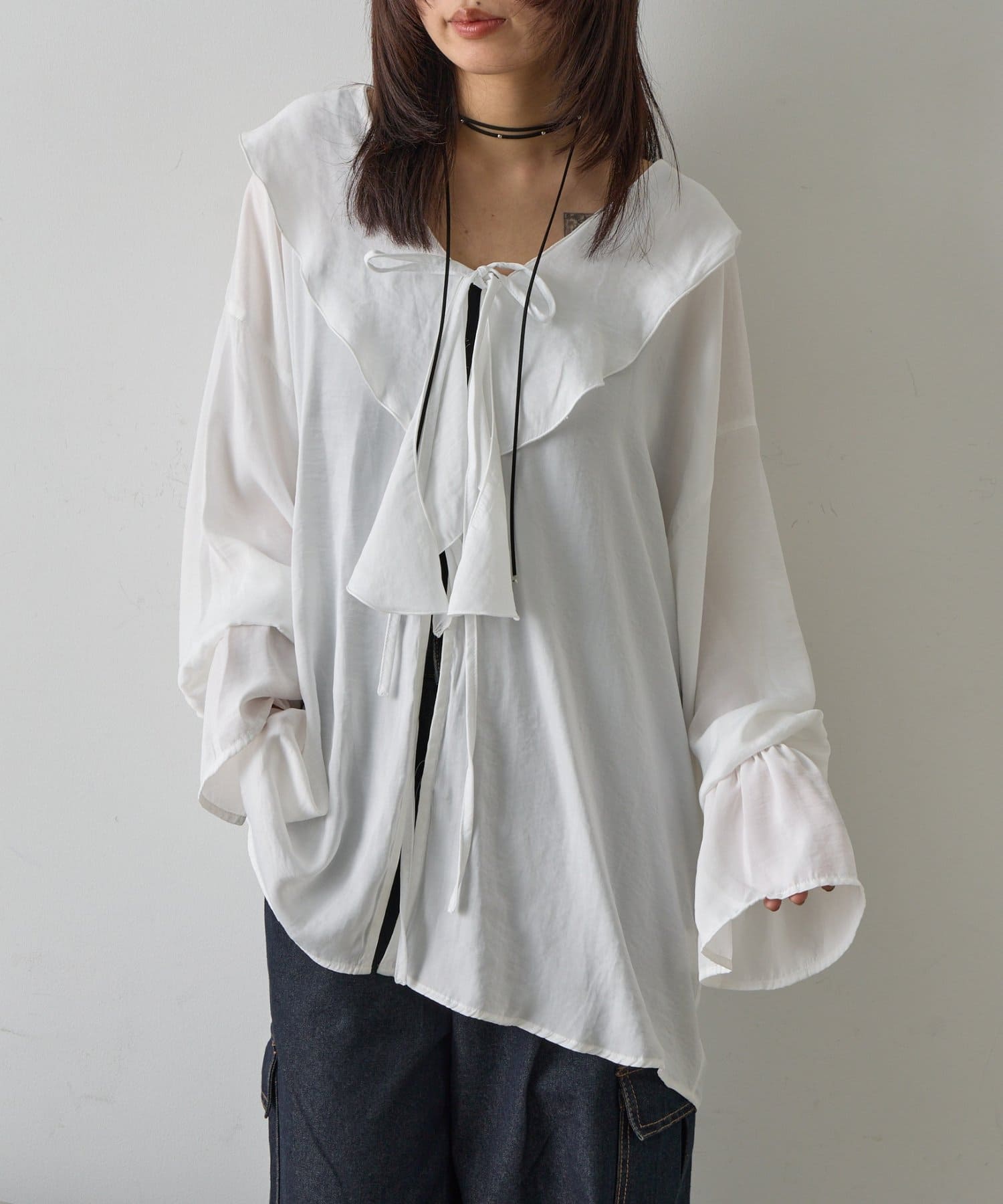 -goocy-(グーシー) フリルブラウス