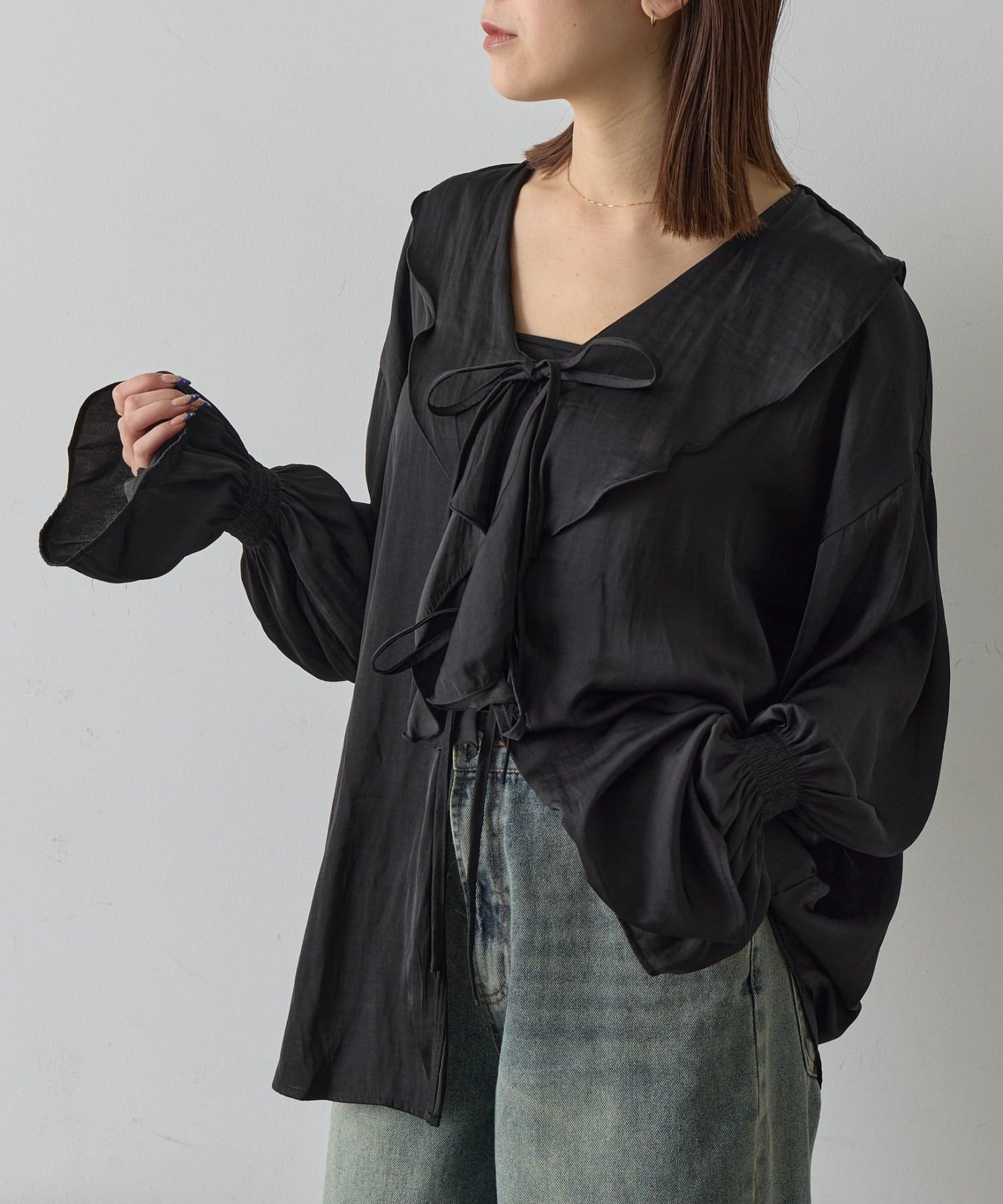 -goocy-(グーシー) フリルブラウス