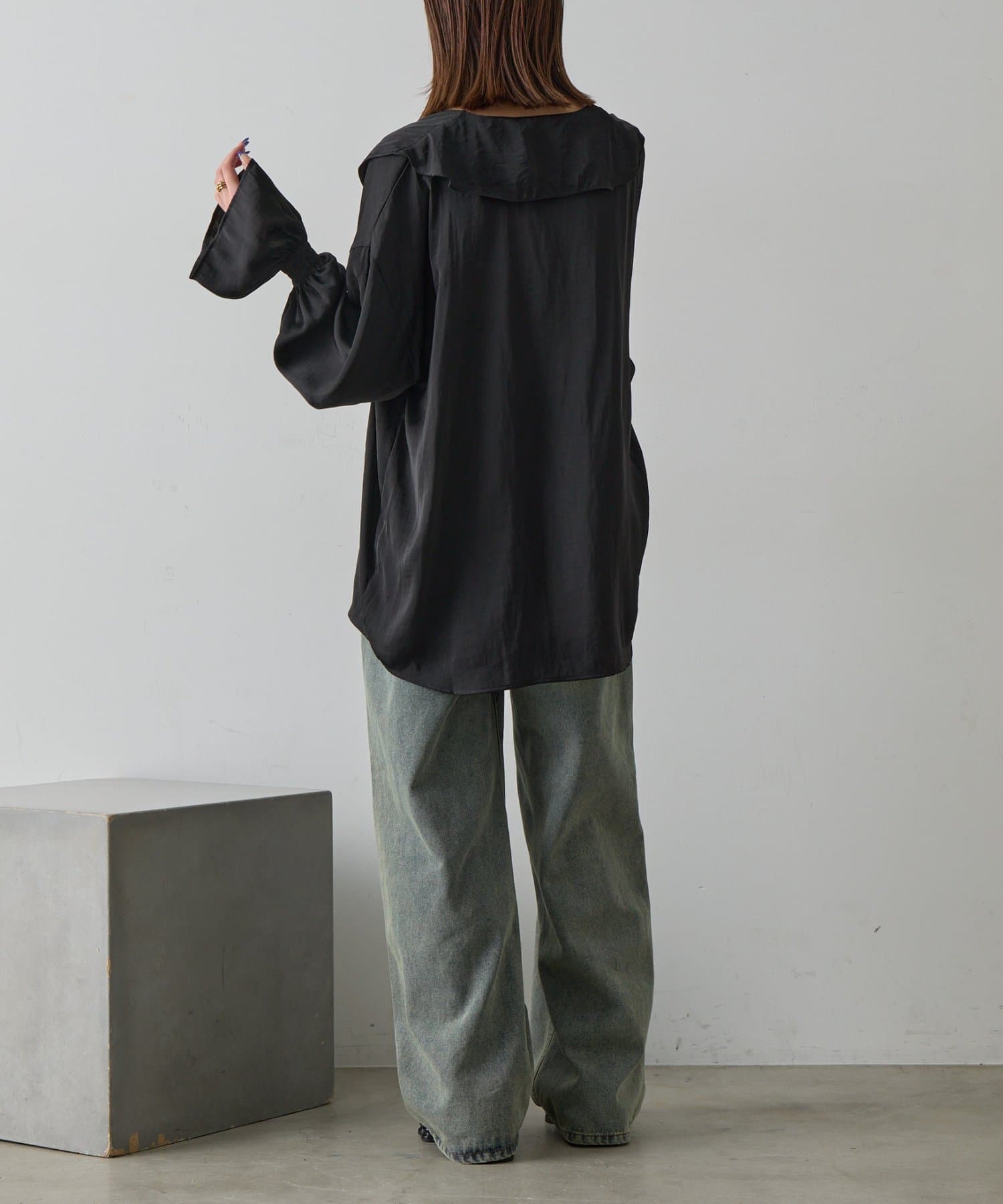 -goocy-(グーシー) フリルブラウス