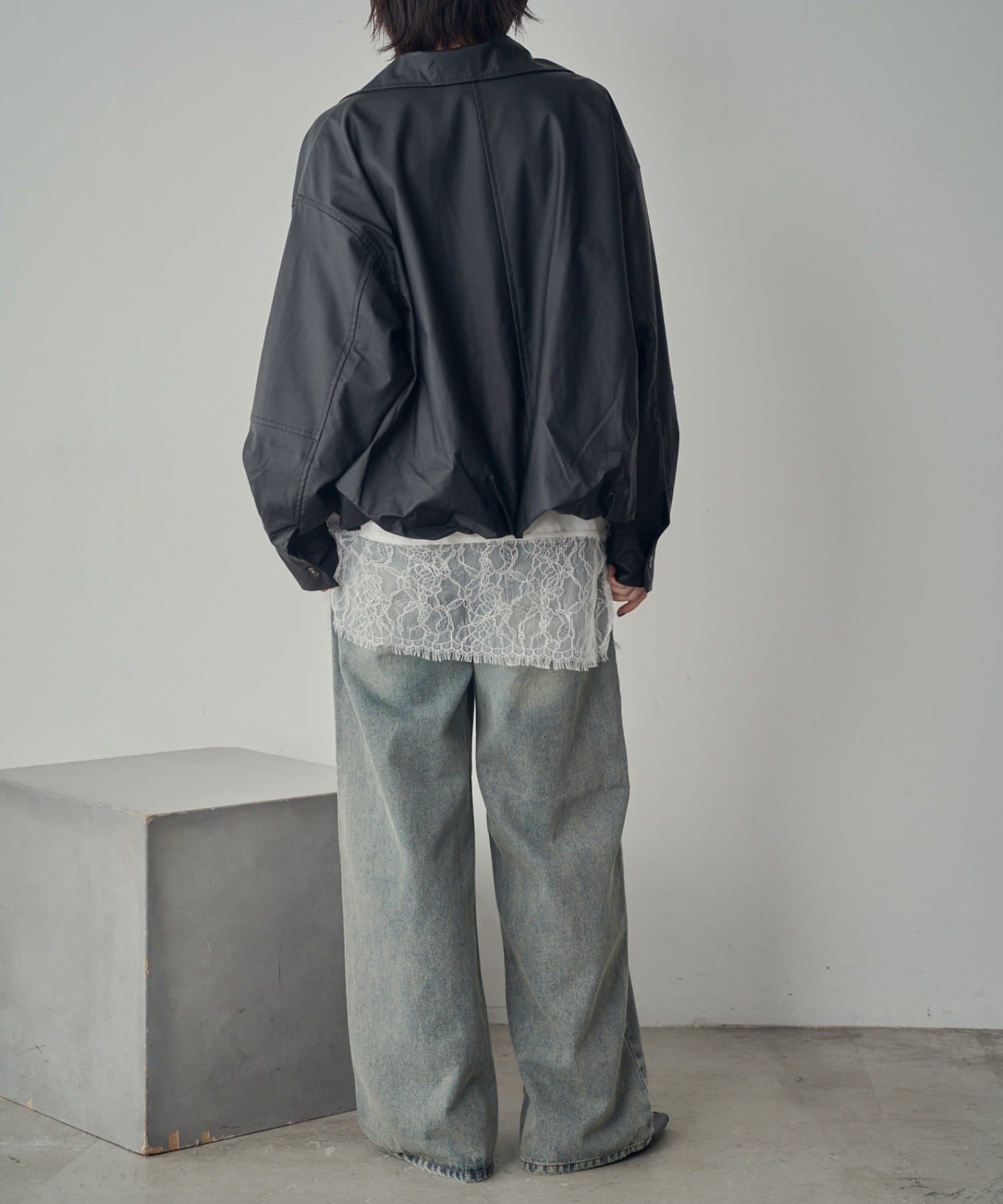 -goocy-(グーシー) 【ウォッシャブル】Fレザーバルーンジャケット