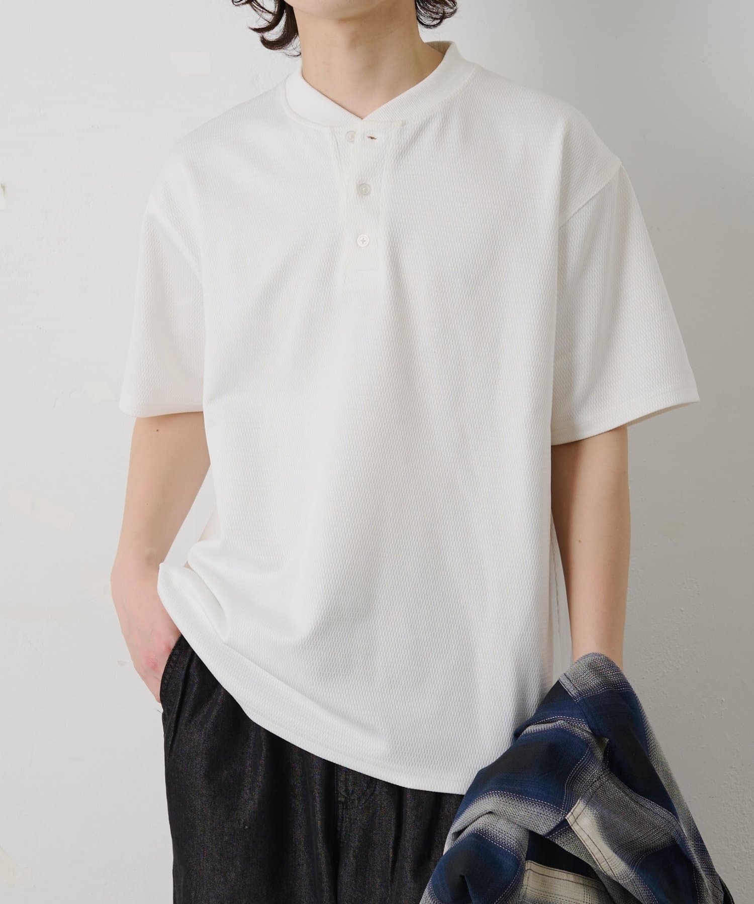 COLONY 2139(コロニー トゥーワンスリーナイン) ハニカムヘンリー半袖TEE