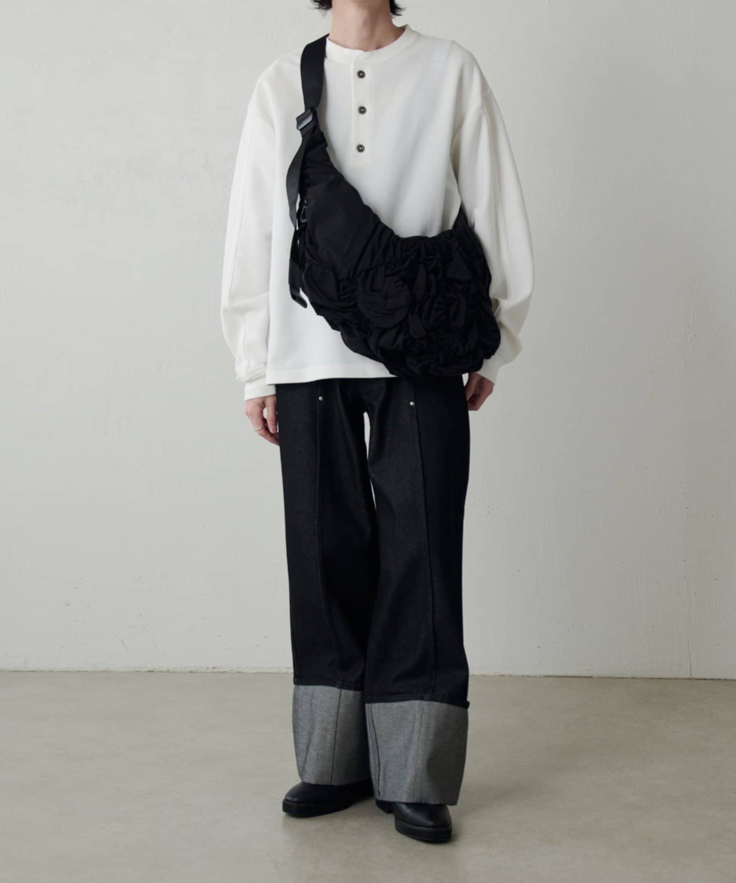 Lui's(ルイス) 鹿の子ヘンリーネックプルオーバー