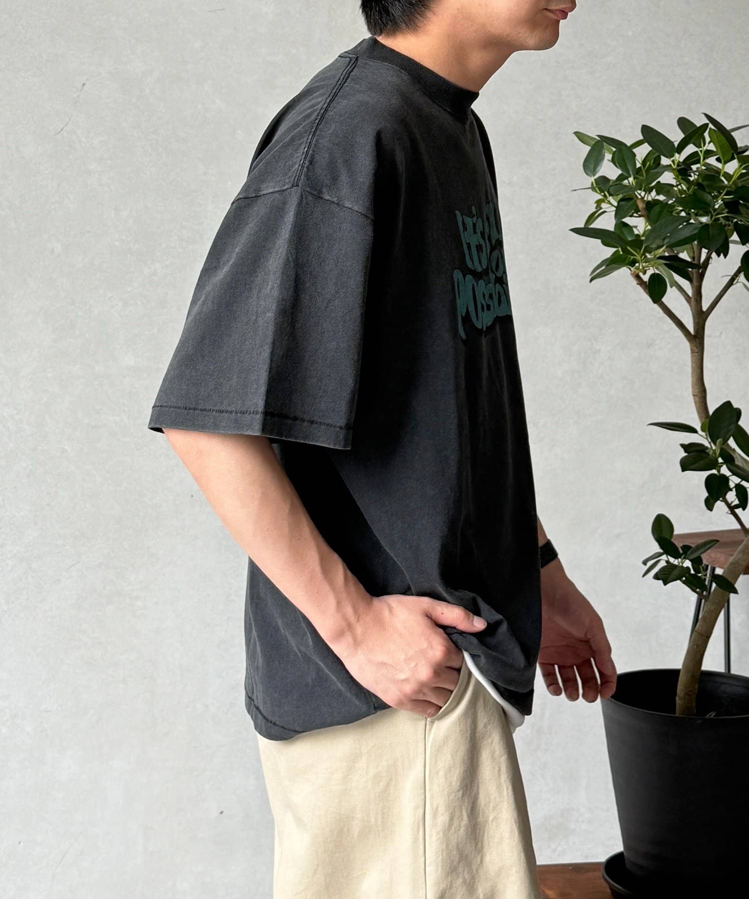 CPCM(シーピーシーエム) パウダー加工ヴィンテージライクT