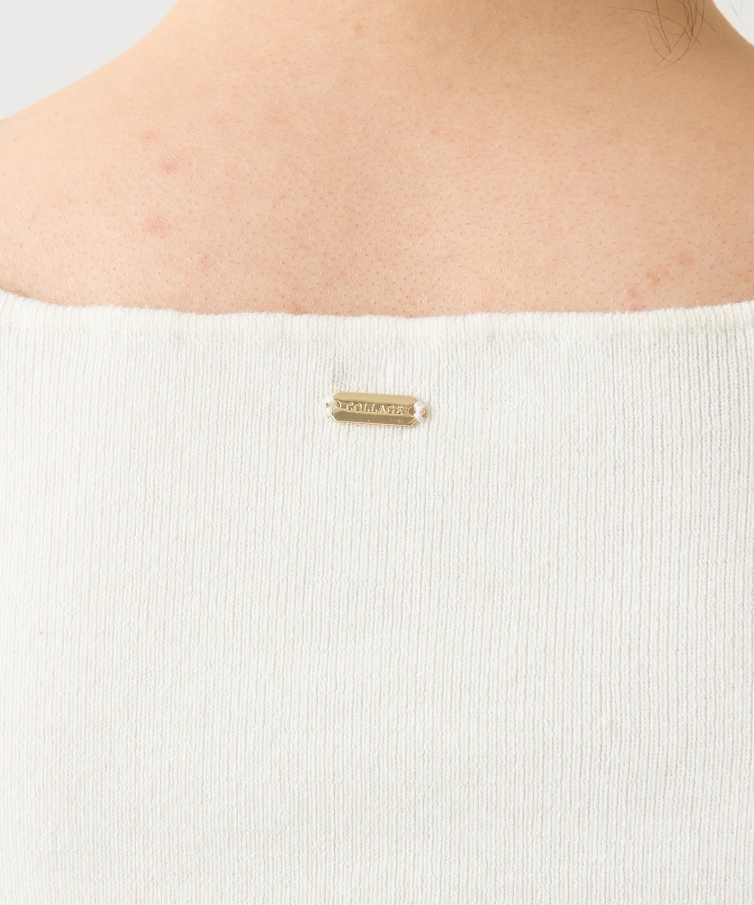 COLLAGE GALLARDAGALANTE(コラージュ ガリャルダガランテ) 【着回し抜群】レーストリムニットキャミ