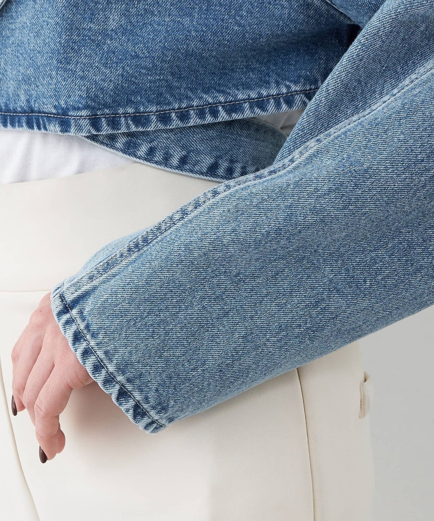 Whim Gazette(ウィム ガゼット) バックリボンデニムジャケット