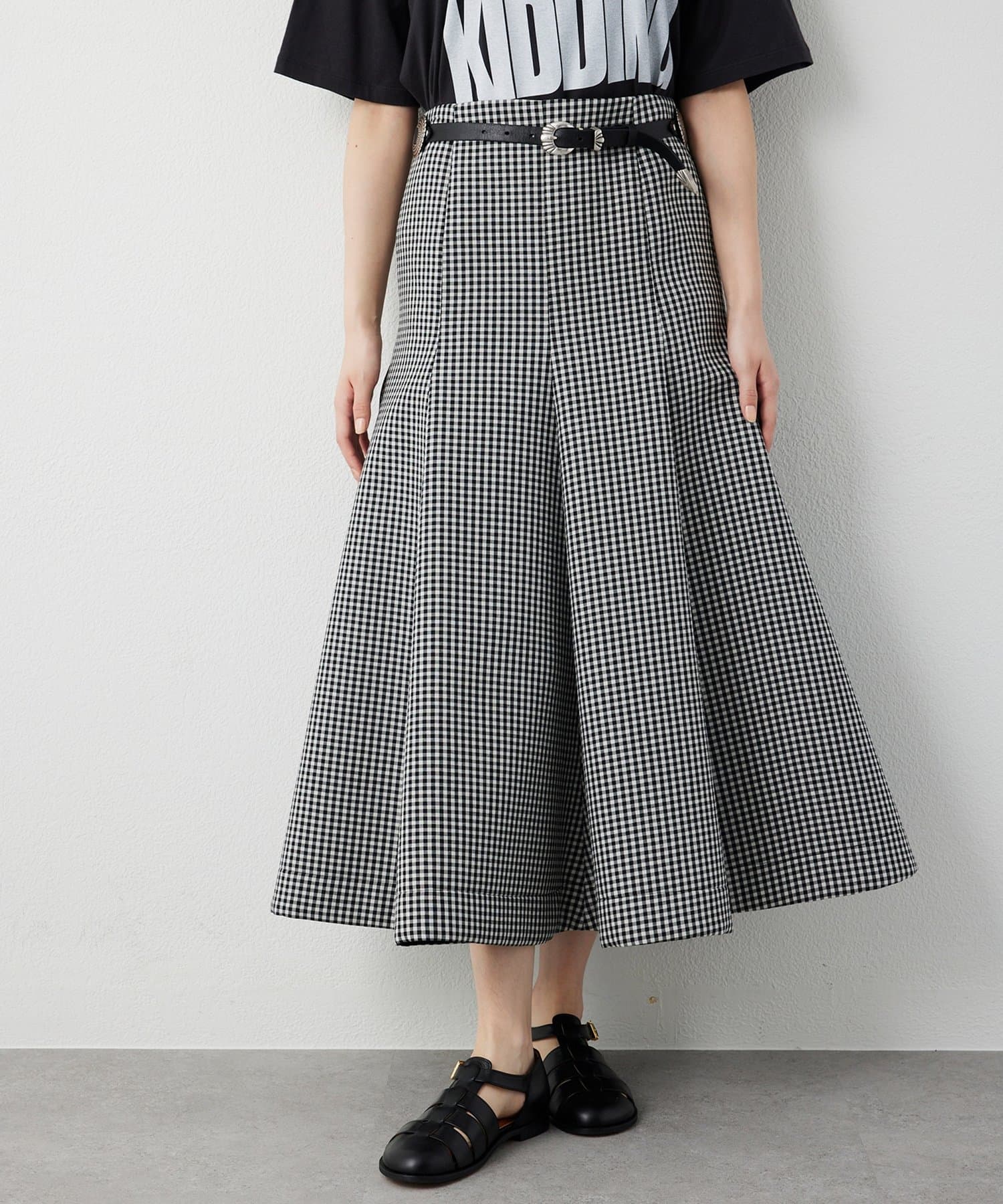 Whim Gazette(ウィム ガゼット) ボンディングギンガムスカート