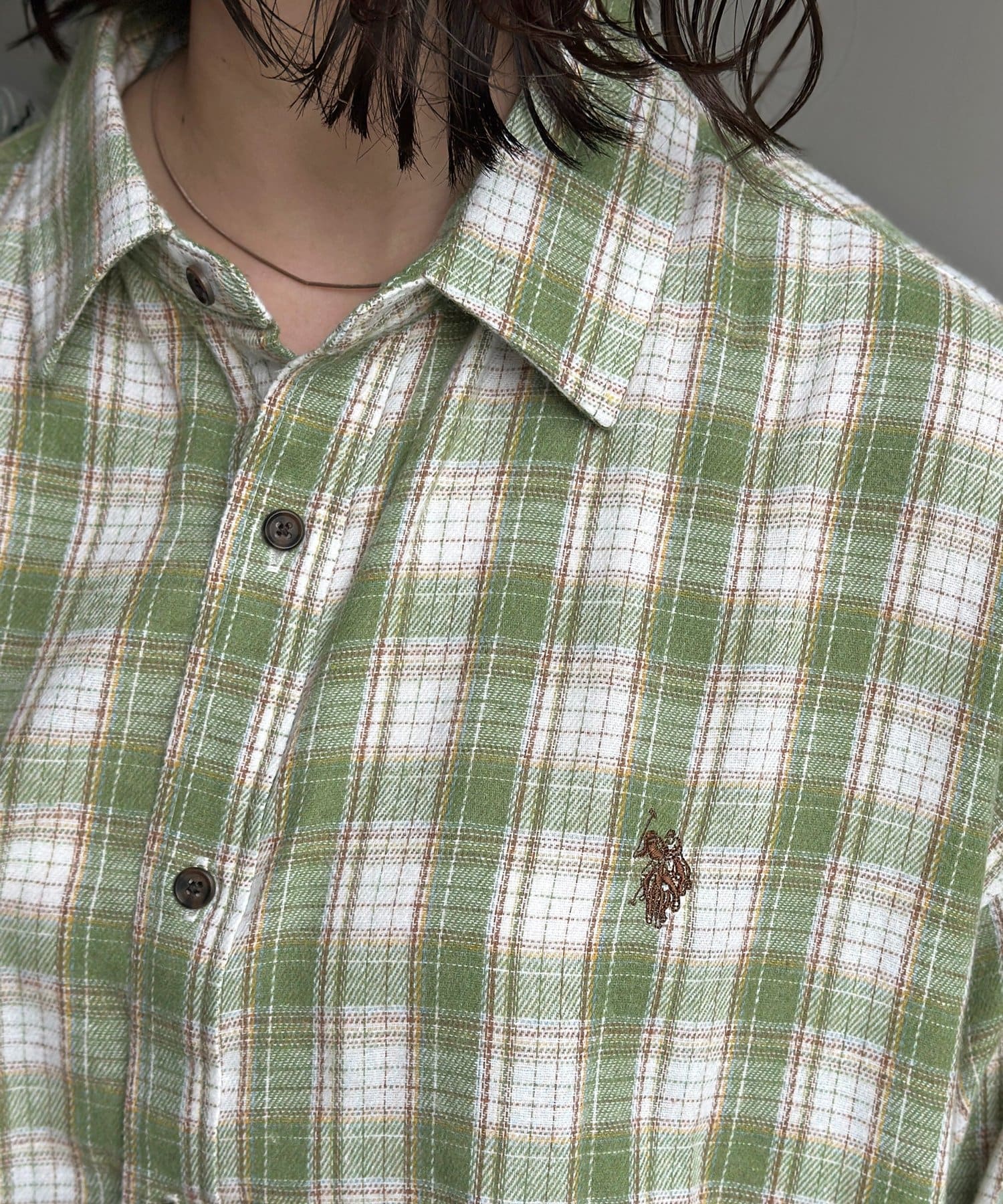 CPCM(シーピーシーエム) 【U.S. POLO ASSN.】チェックビエラシャツ