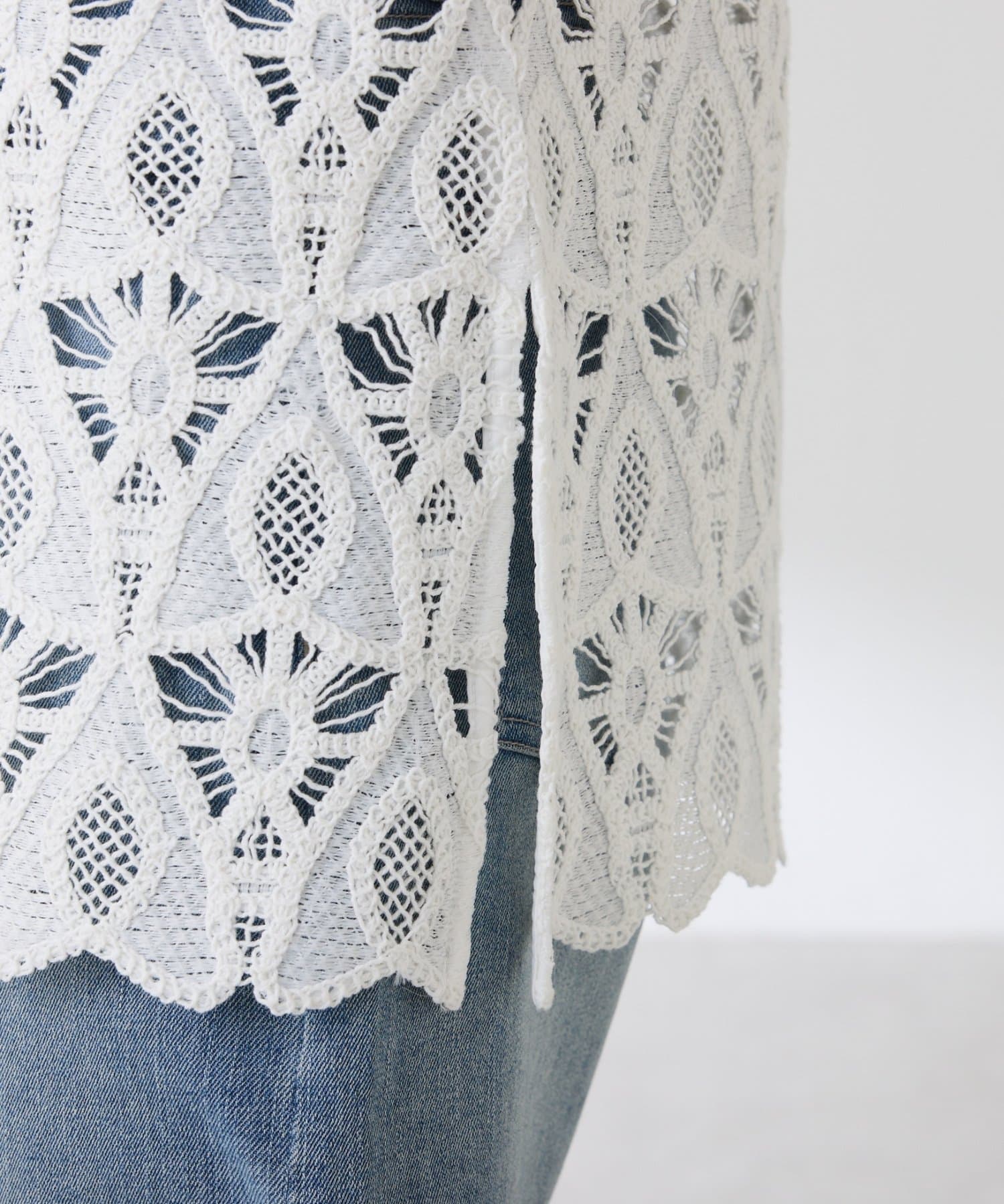 COLLAGE GALLARDAGALANTE(コラージュ ガリャルダガランテ) 【レイヤードアイテム】パネルレースキャミソール