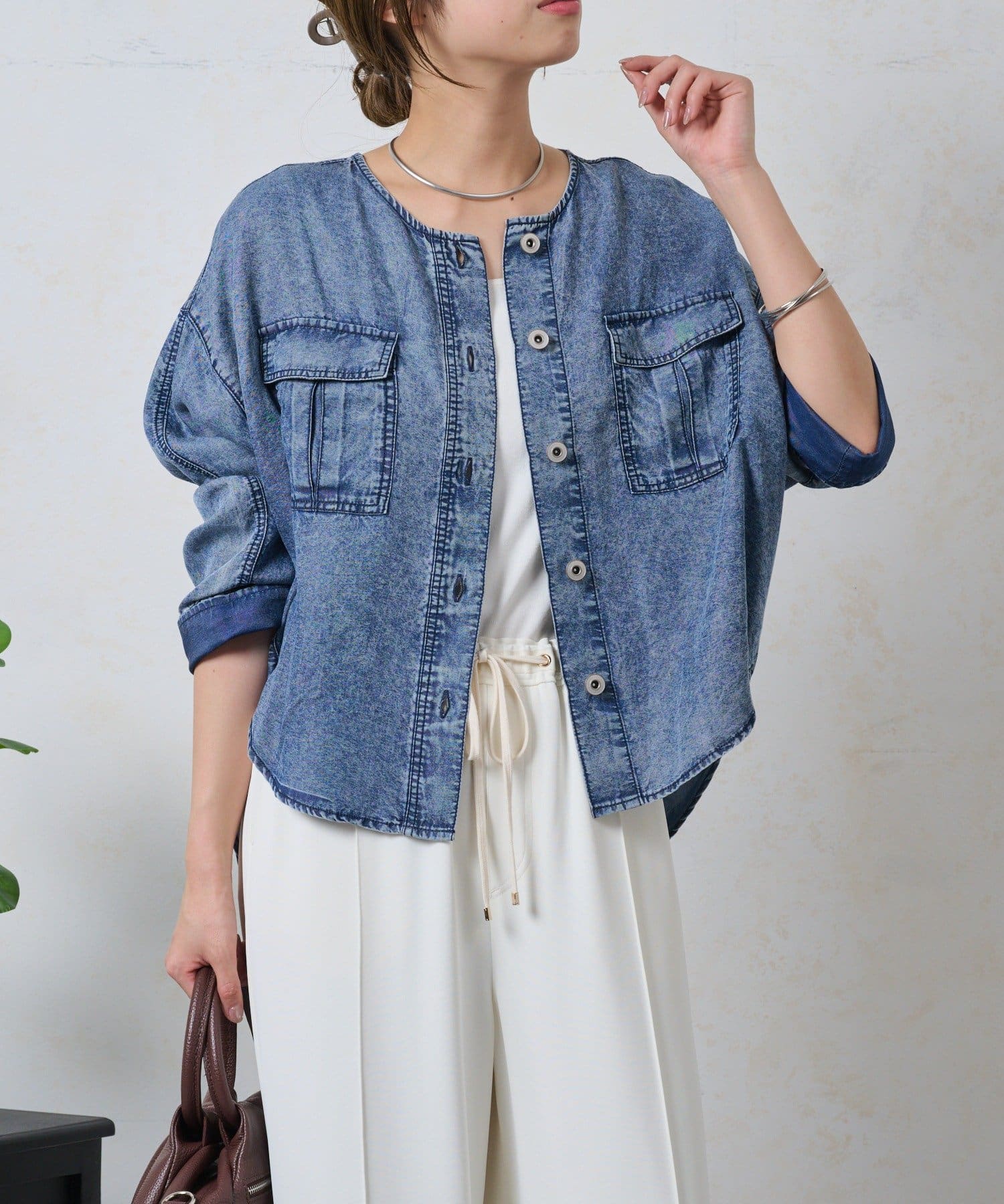 Jena　espace merveilleux(ジェナ　エスパスメルヴェイユ) テンセルデニムジャケット