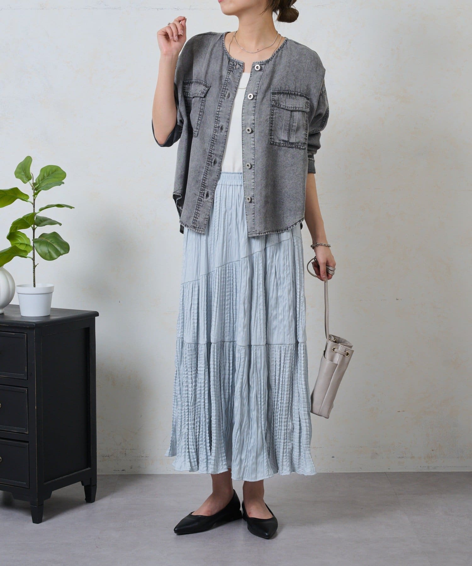 Jena　espace merveilleux(ジェナ　エスパスメルヴェイユ) テンセルデニムジャケット