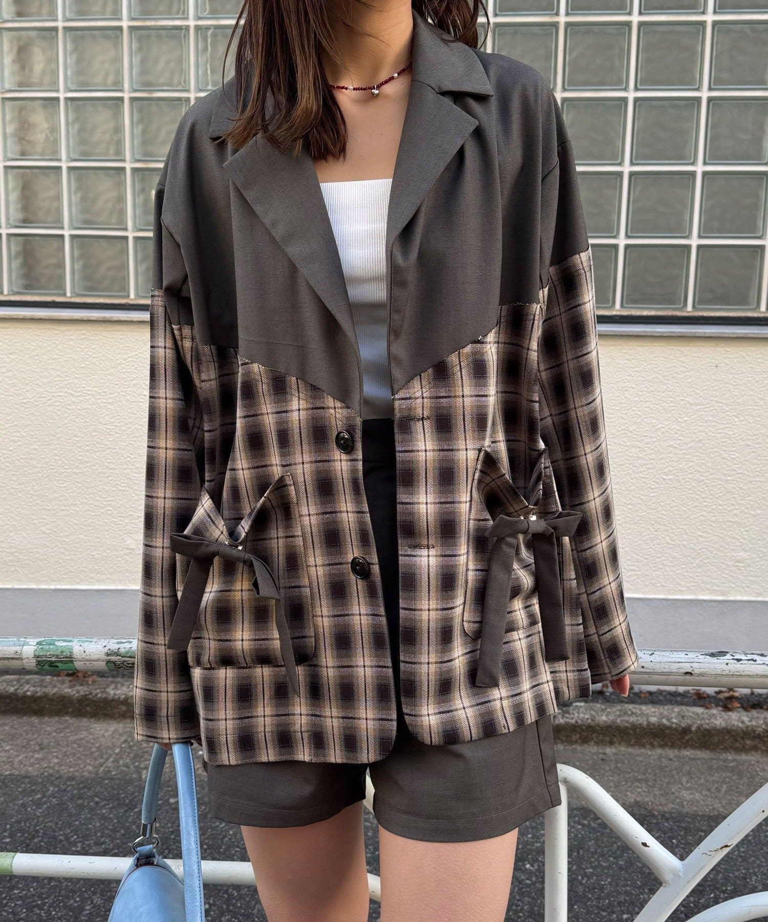 CIAOPANIC(チャオパニック) ハイウエスト美脚ショートパンツ／セットアップ