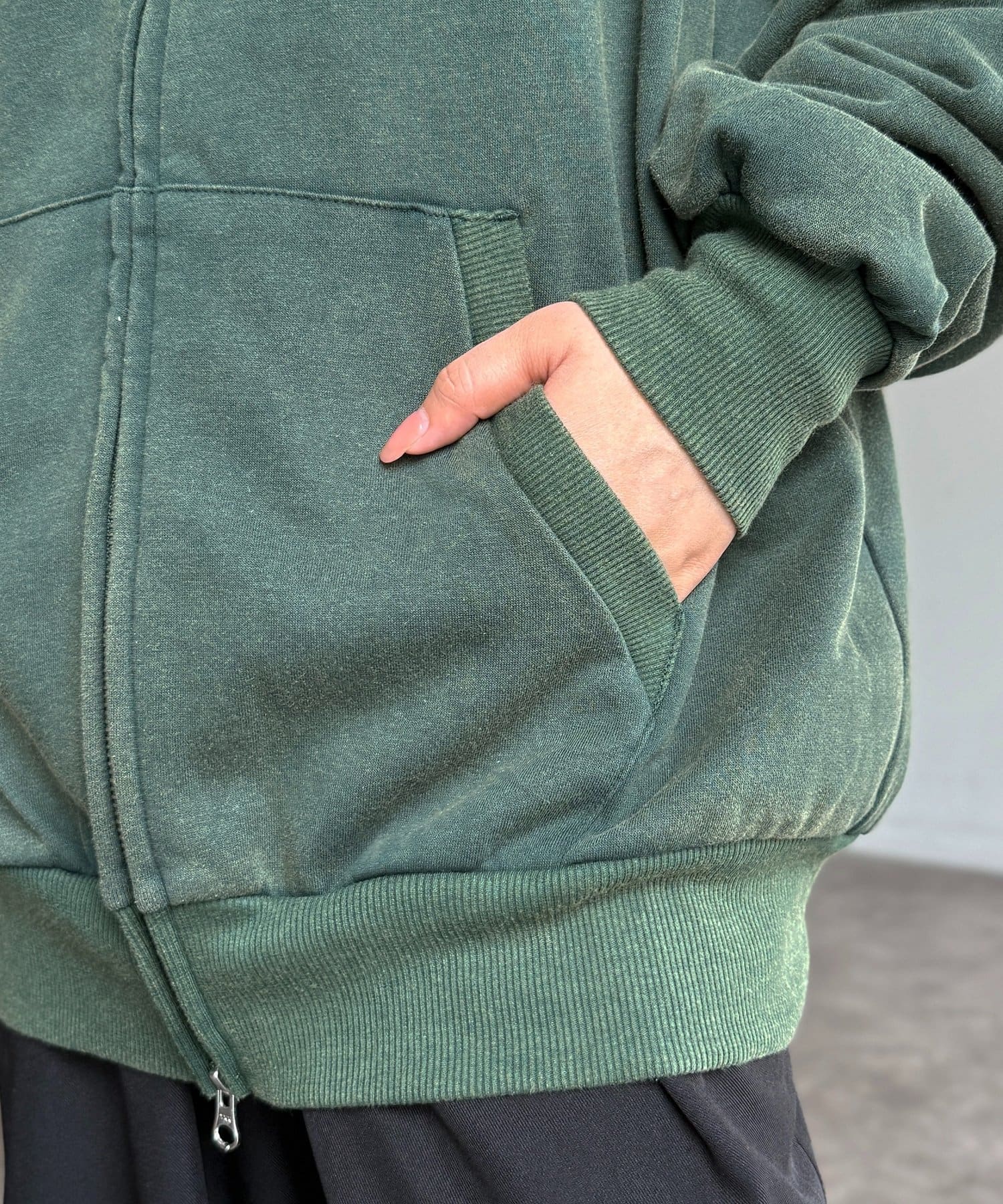 CPCM(シーピーシーエム) 【U.S. POLO ASSN.】裏毛パウダージップパーカー