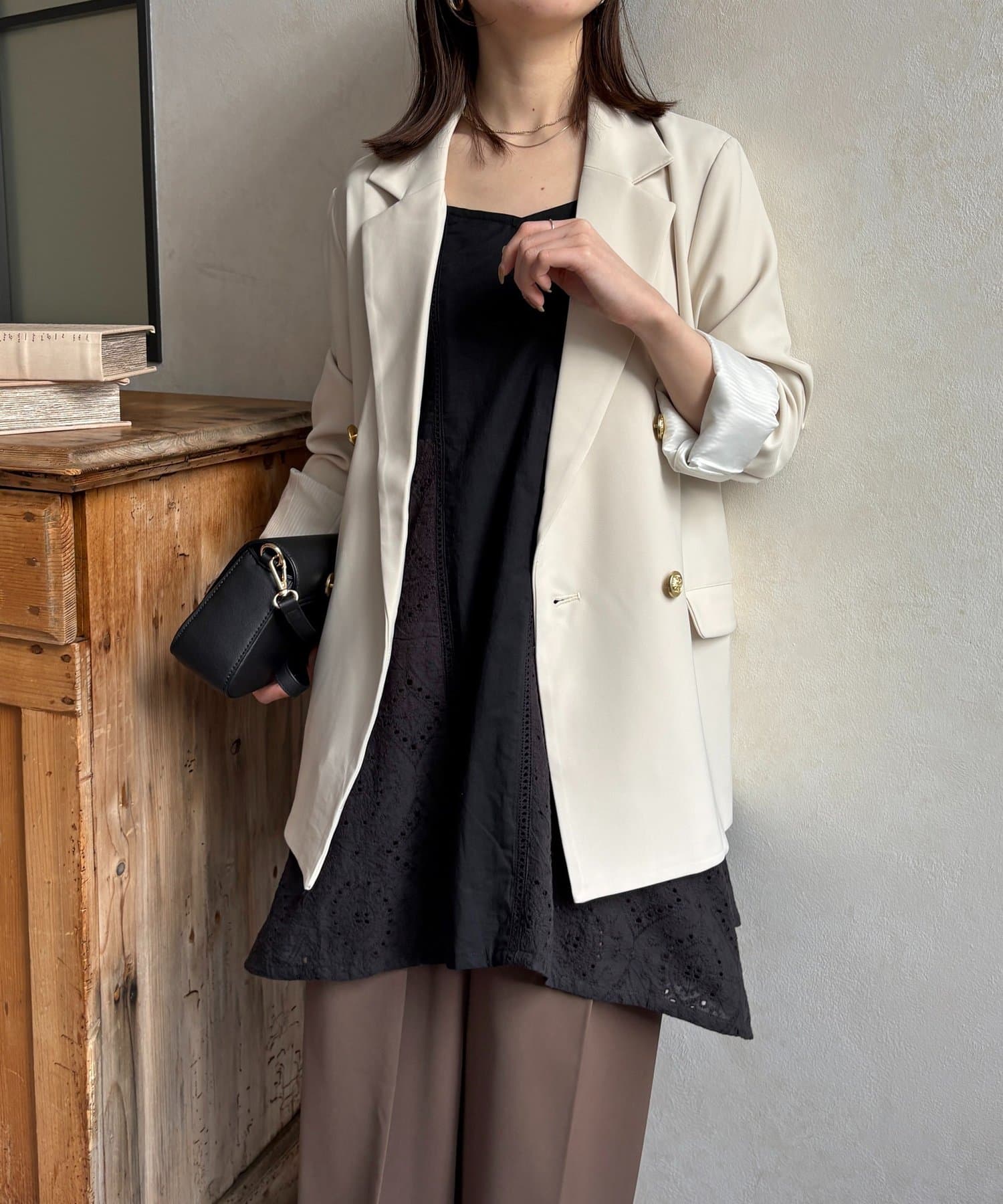 Thevon.(ゼヴォン) コットンレースキャミチュニック